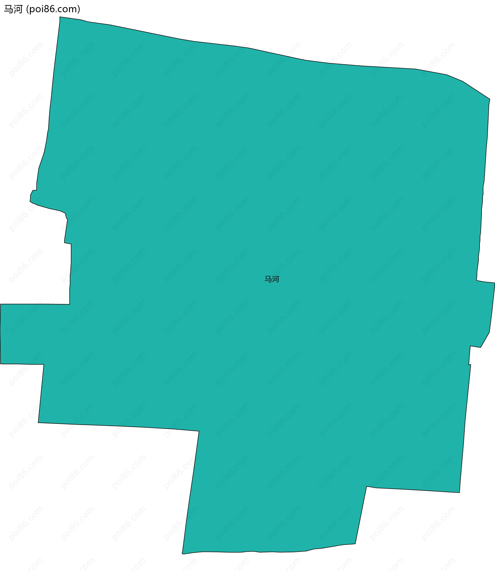 马河边界地图