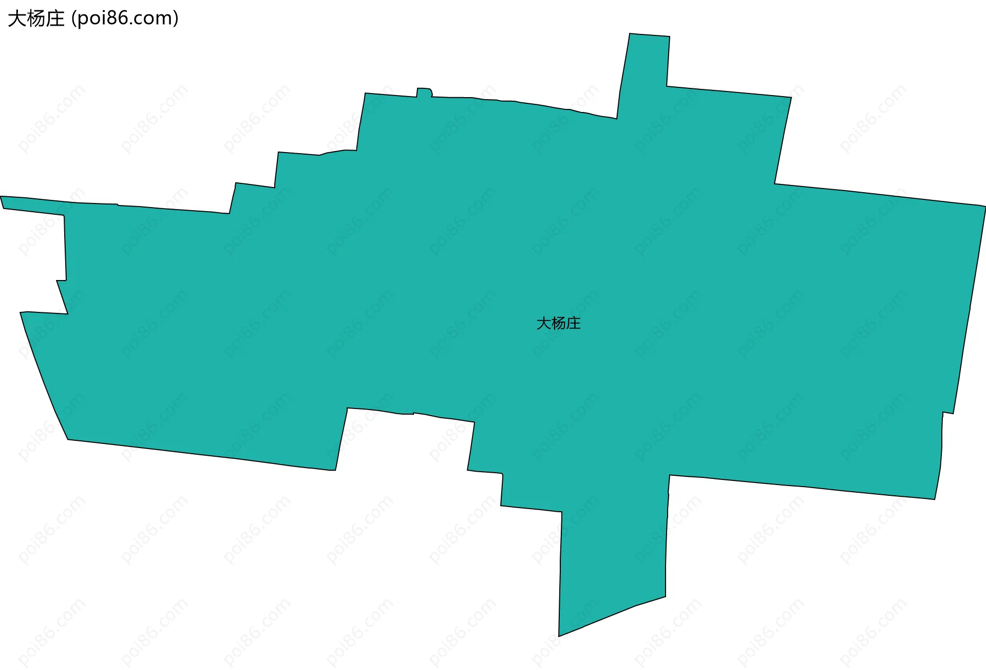 大杨庄边界地图