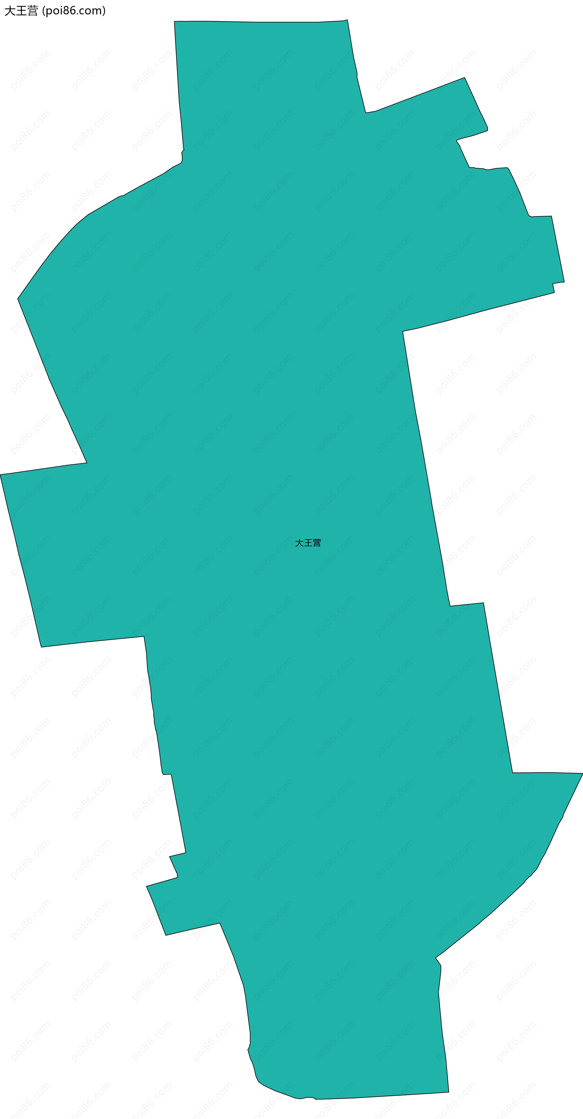 大王营边界地图