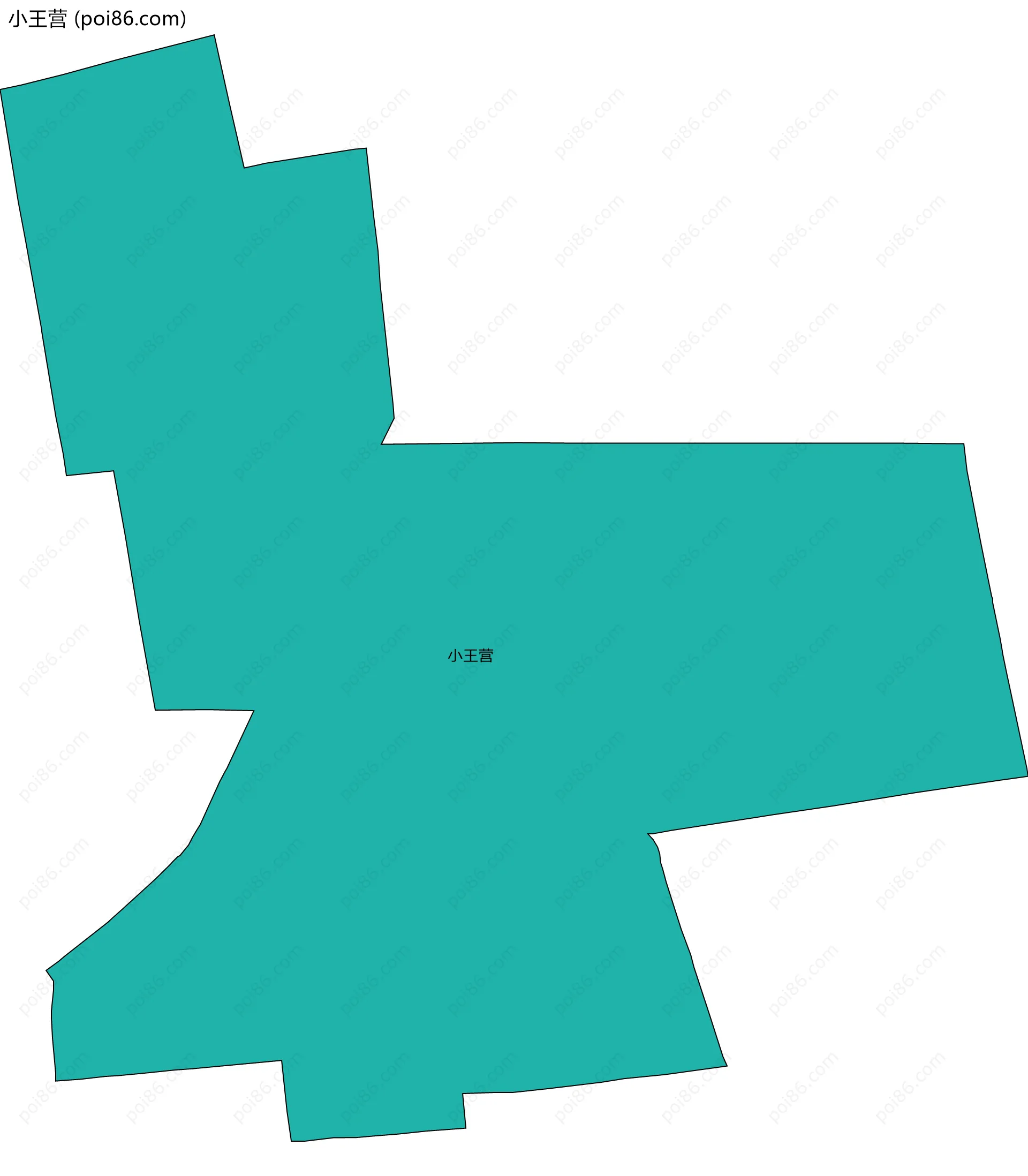 小王营边界地图