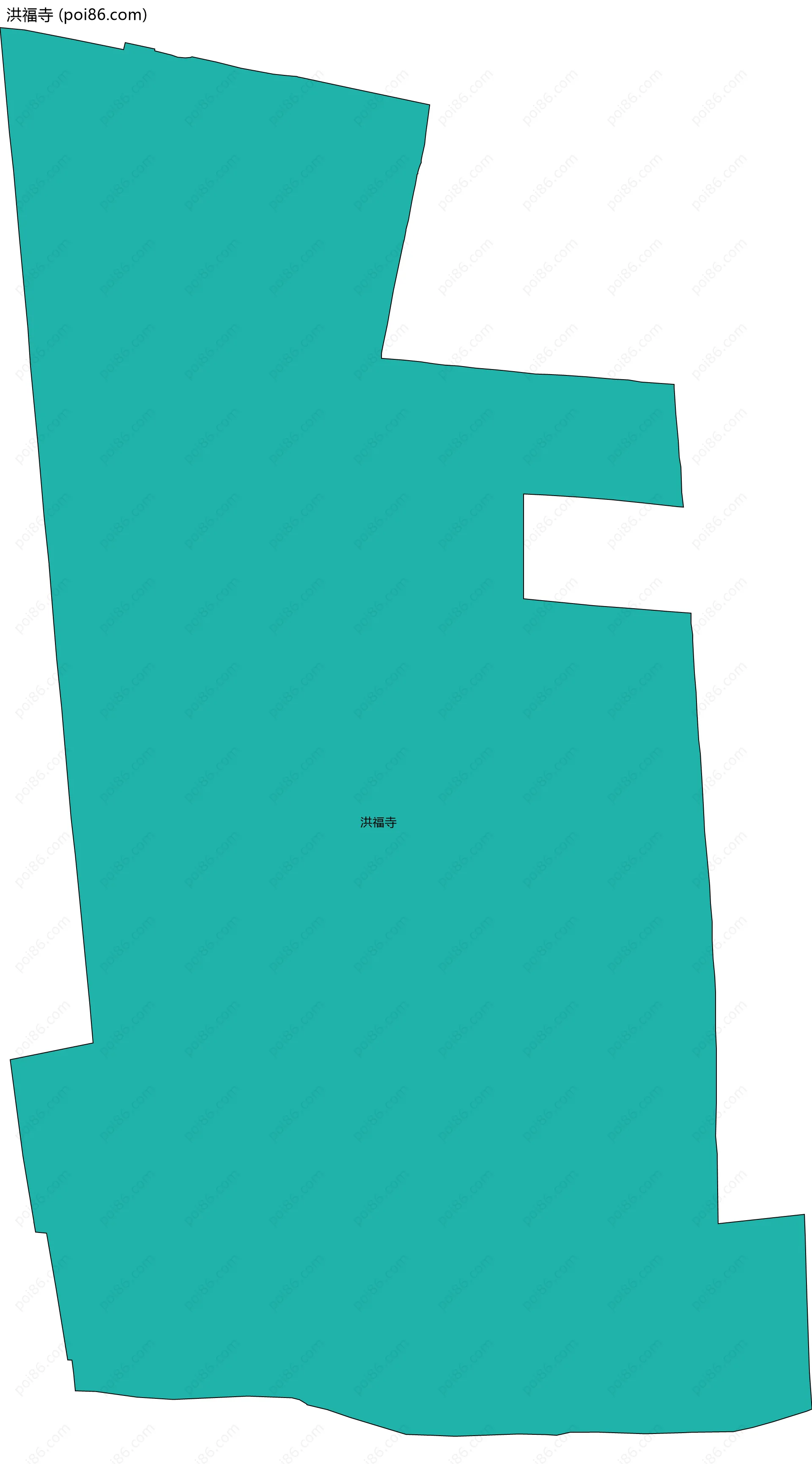 洪福寺边界地图