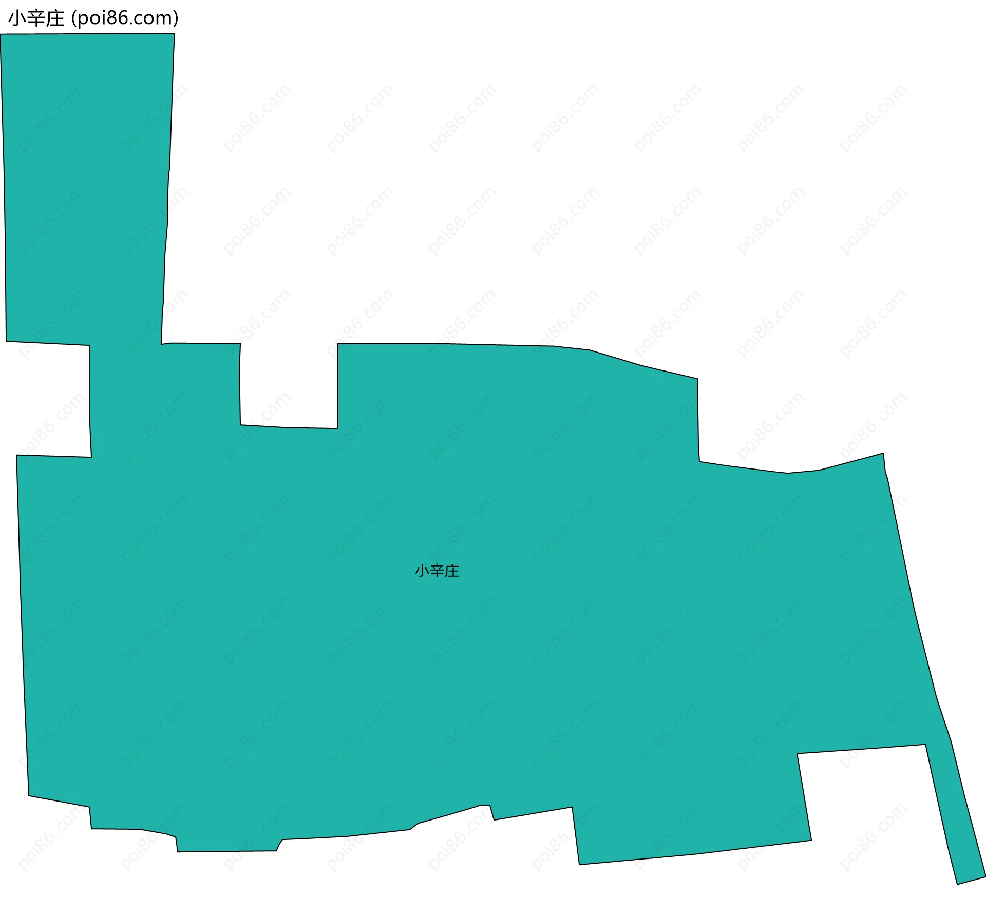 小辛庄边界地图