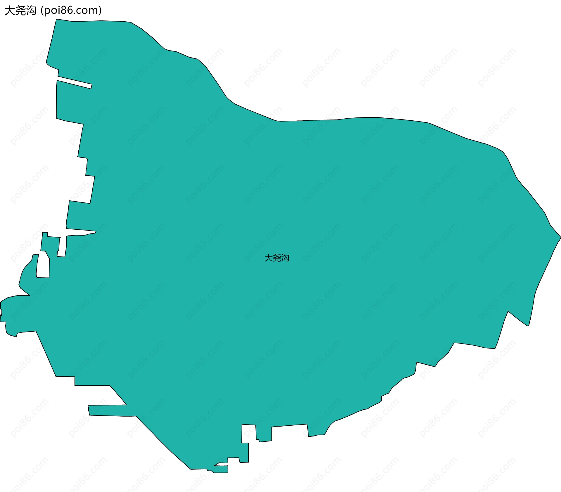 大尧沟边界地图
