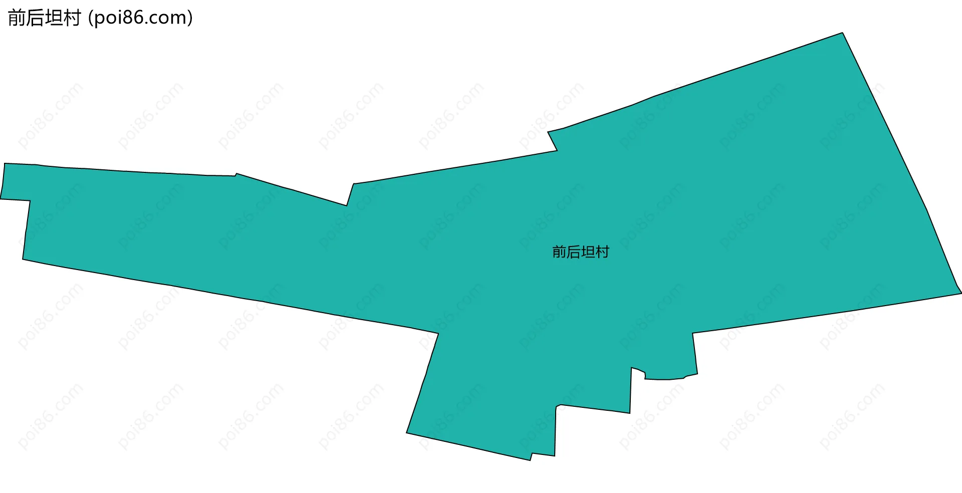 前后坦村边界地图