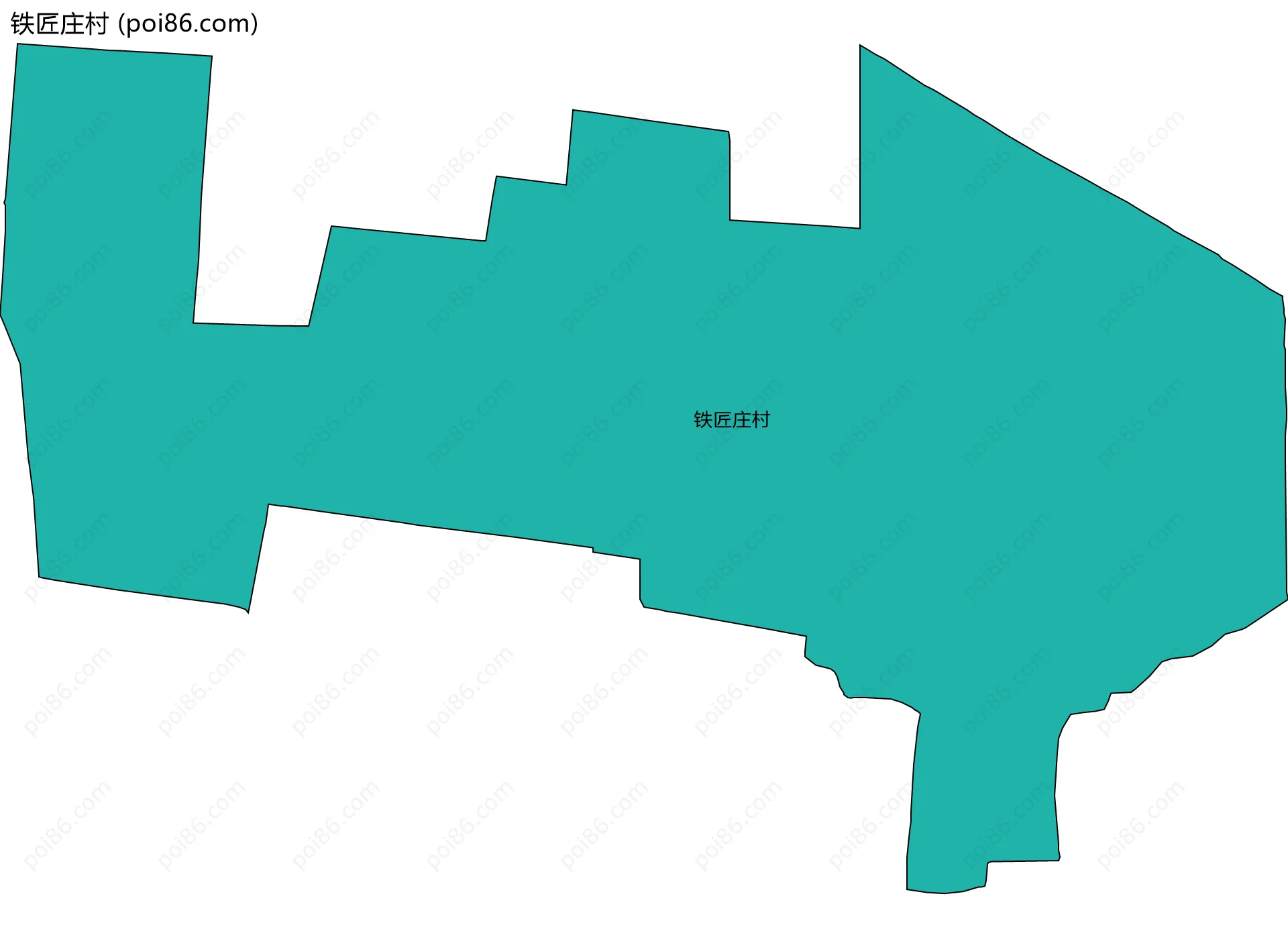 铁匠庄村边界地图