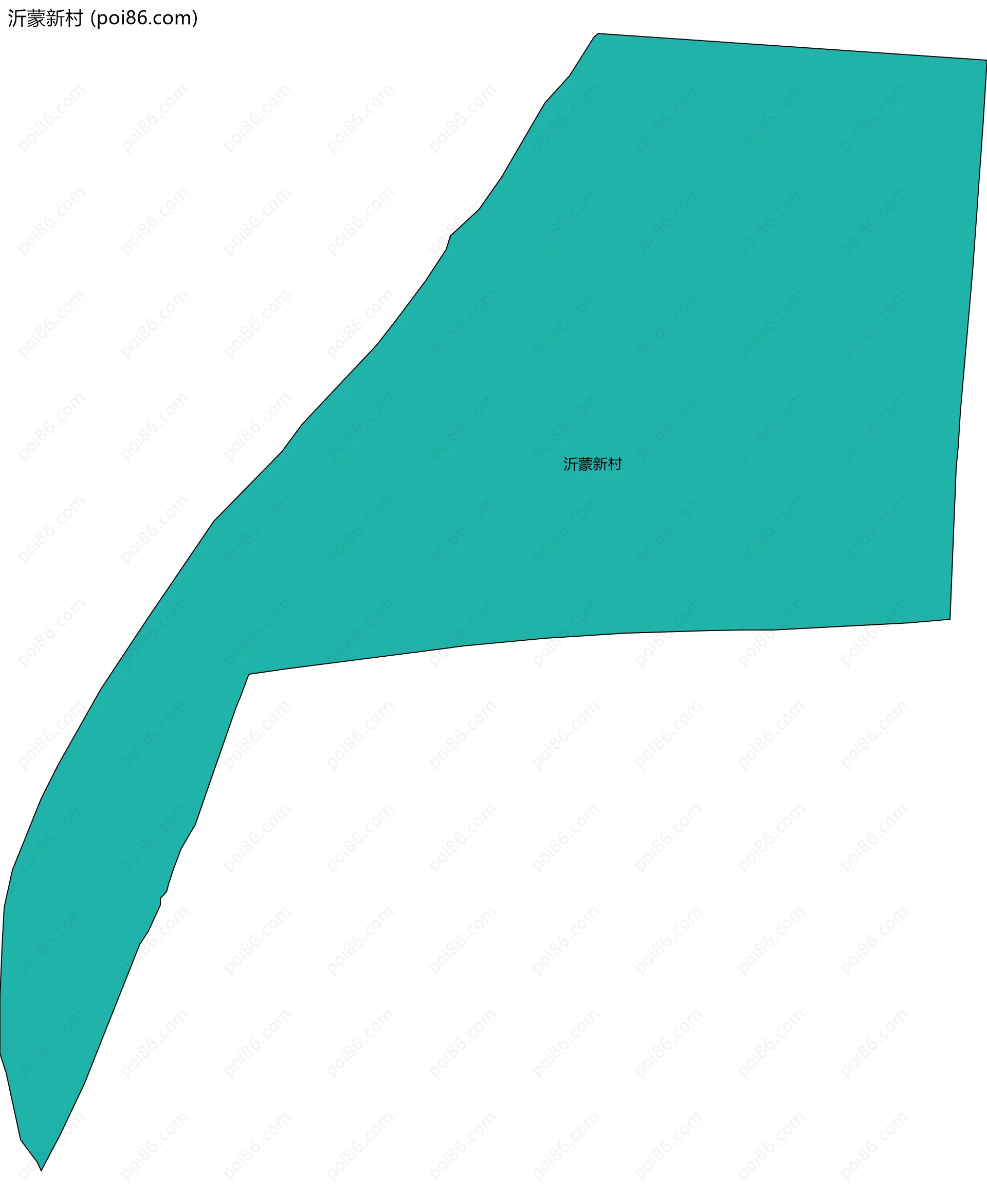 沂蒙新村边界地图