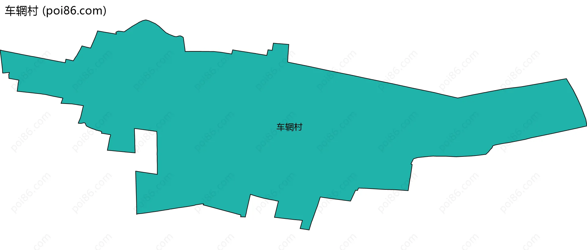 车辋村边界地图