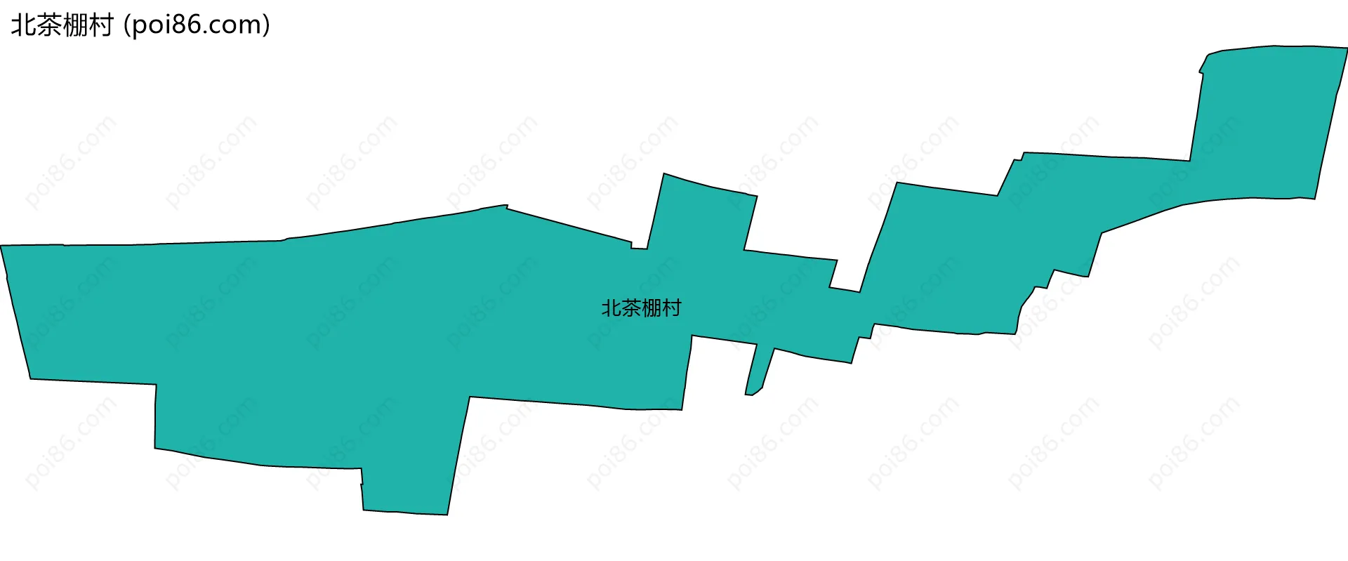 北茶棚村边界地图