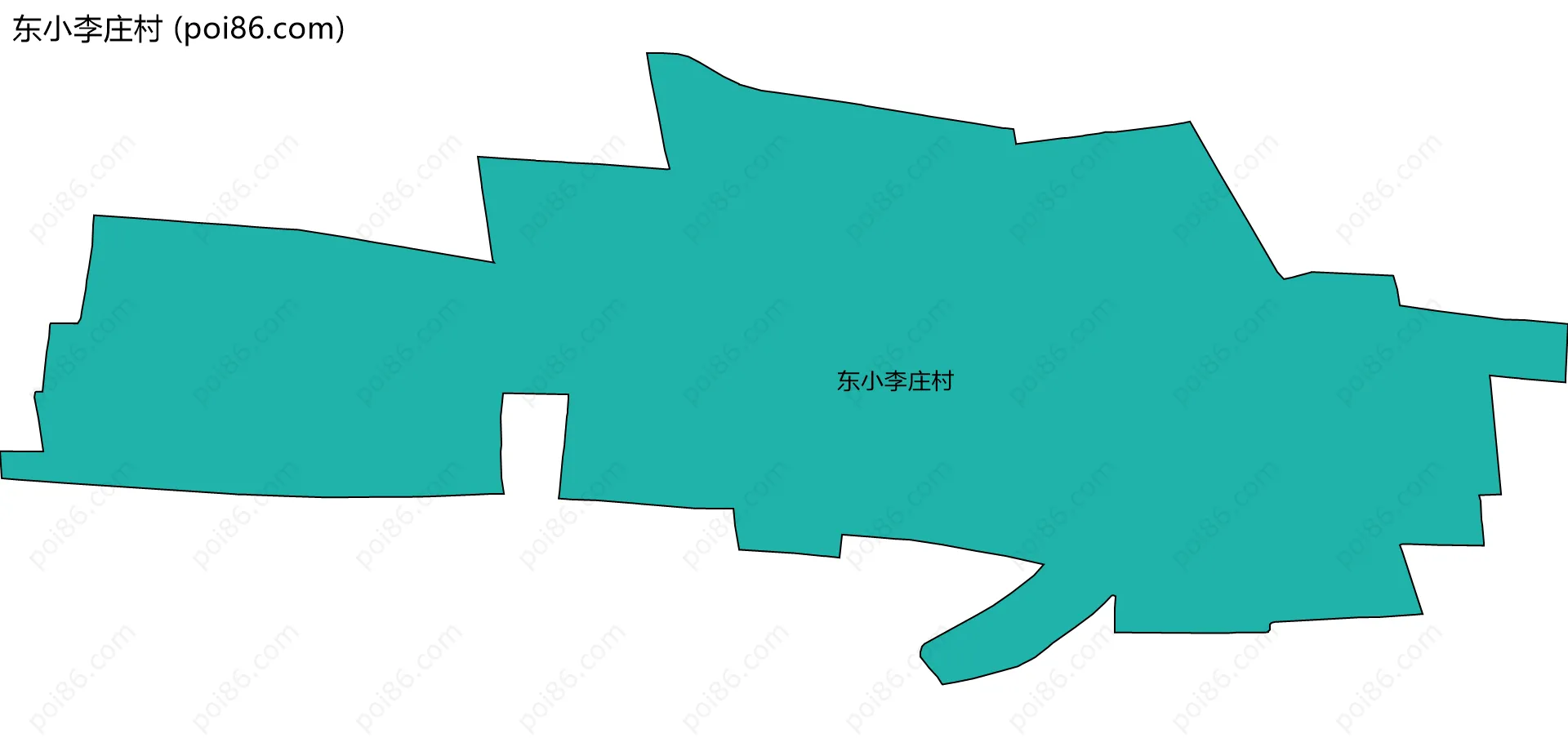 东小李庄村边界地图