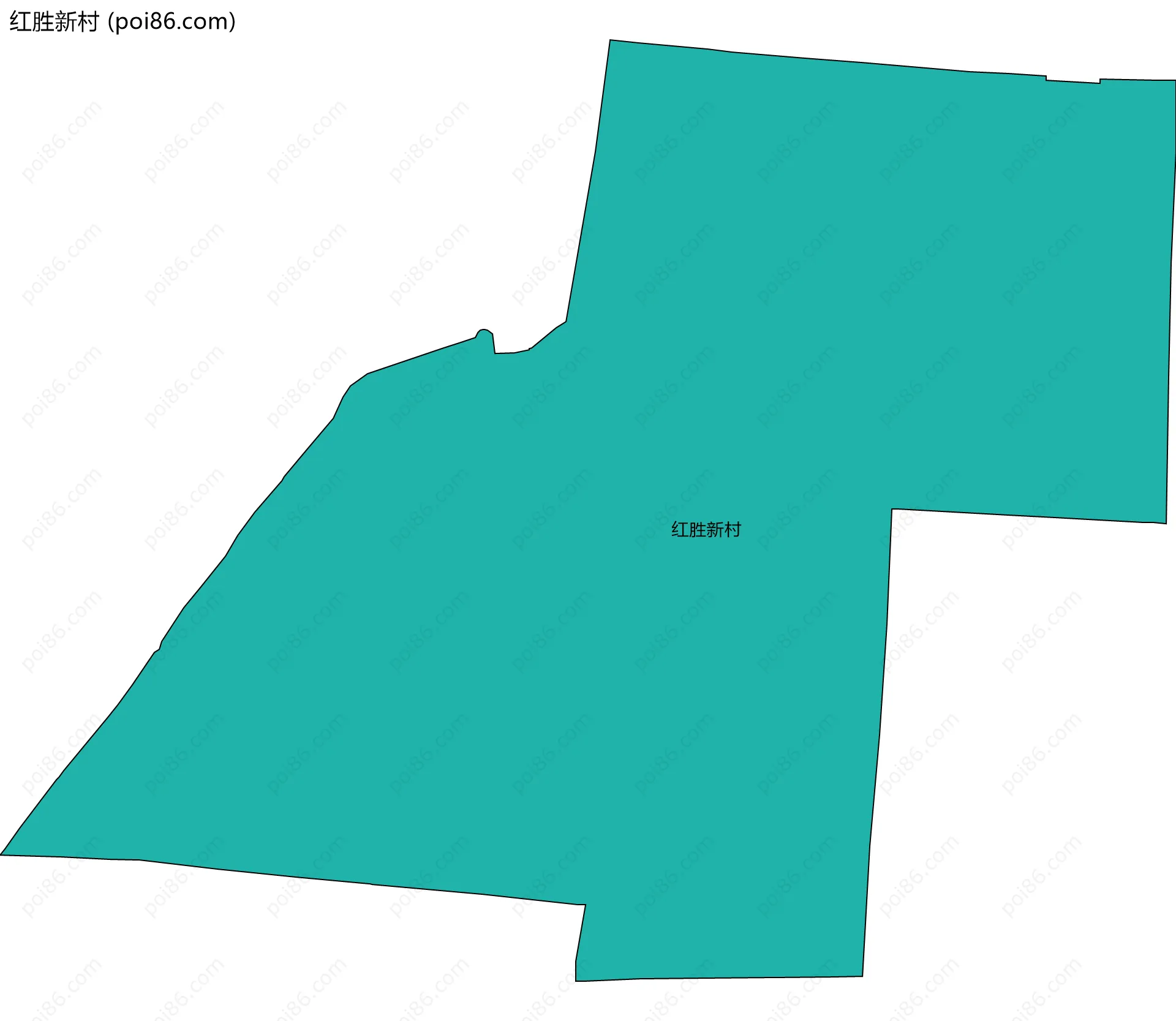 红胜新村边界地图