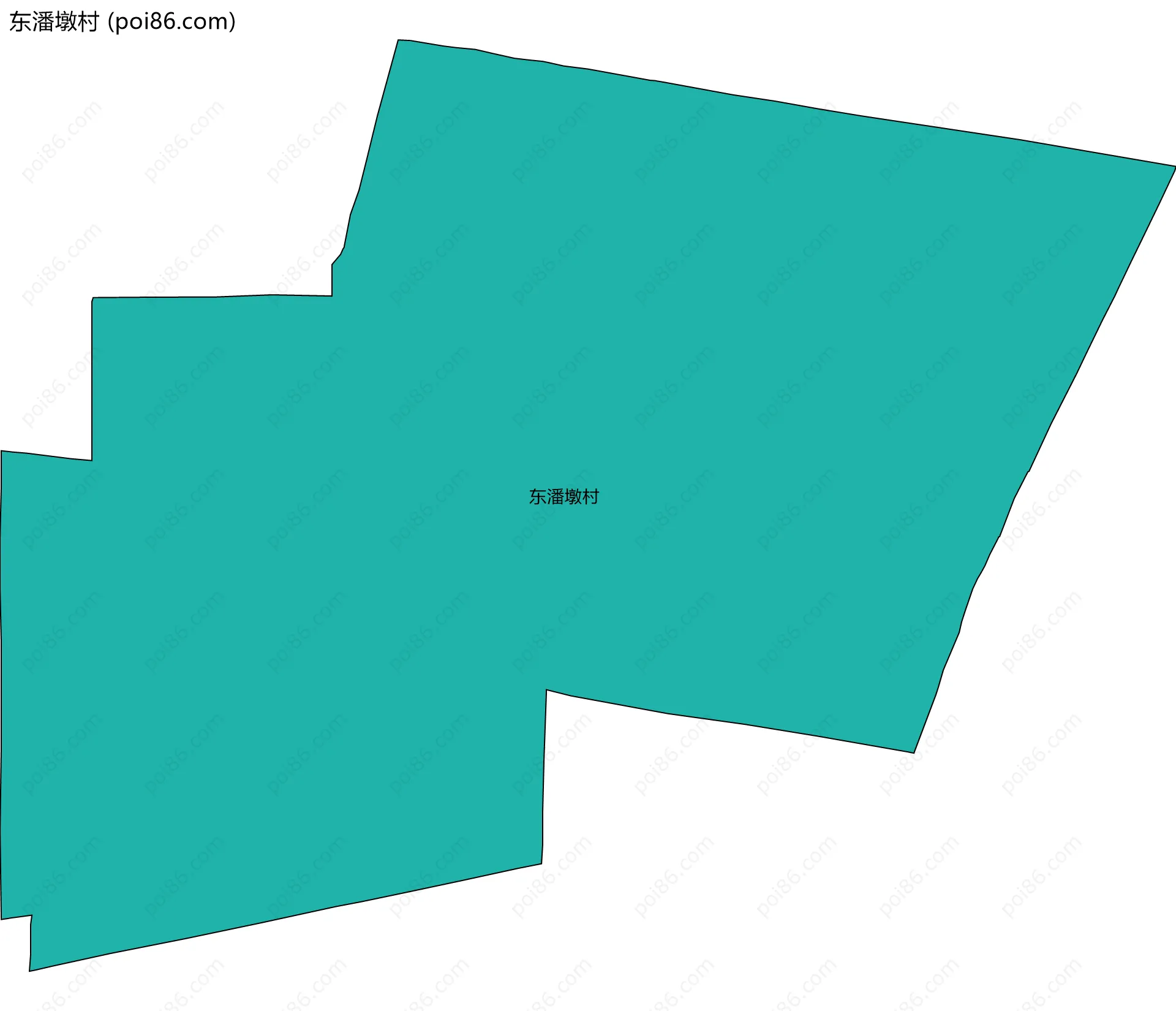 东潘墩村边界地图