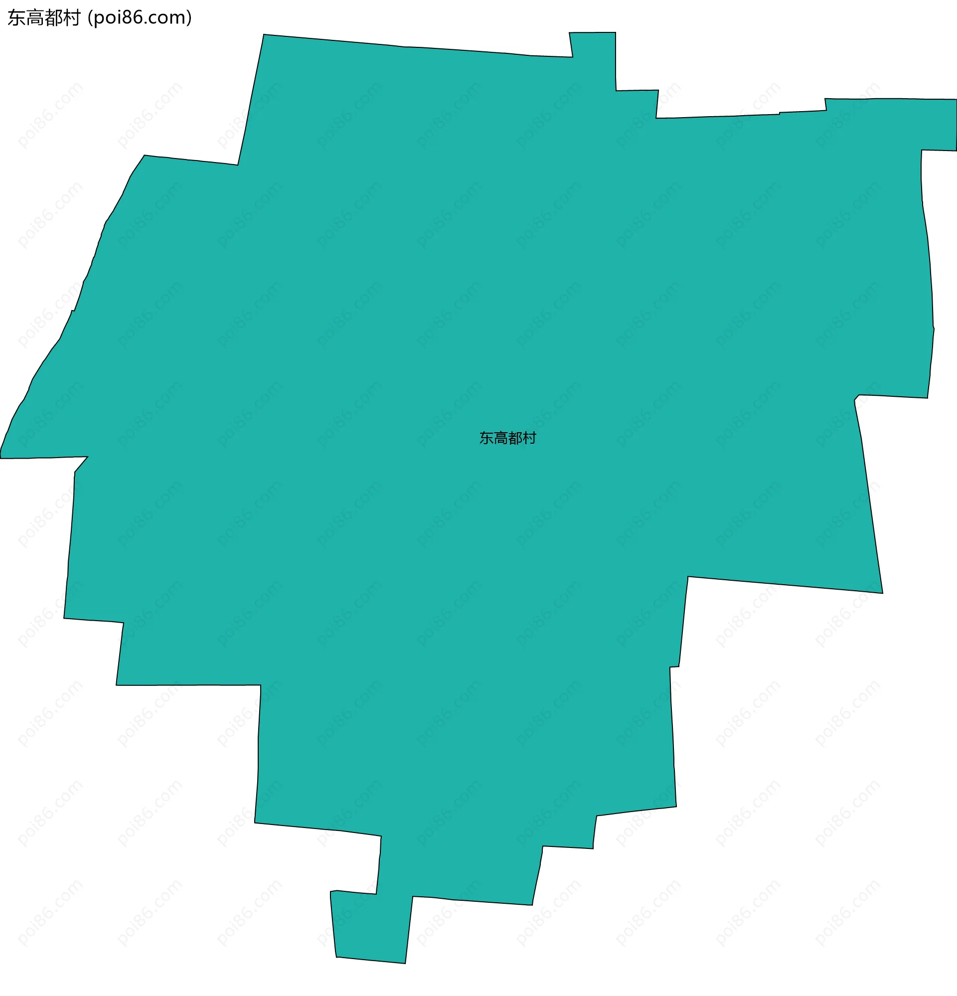 东高都村边界地图