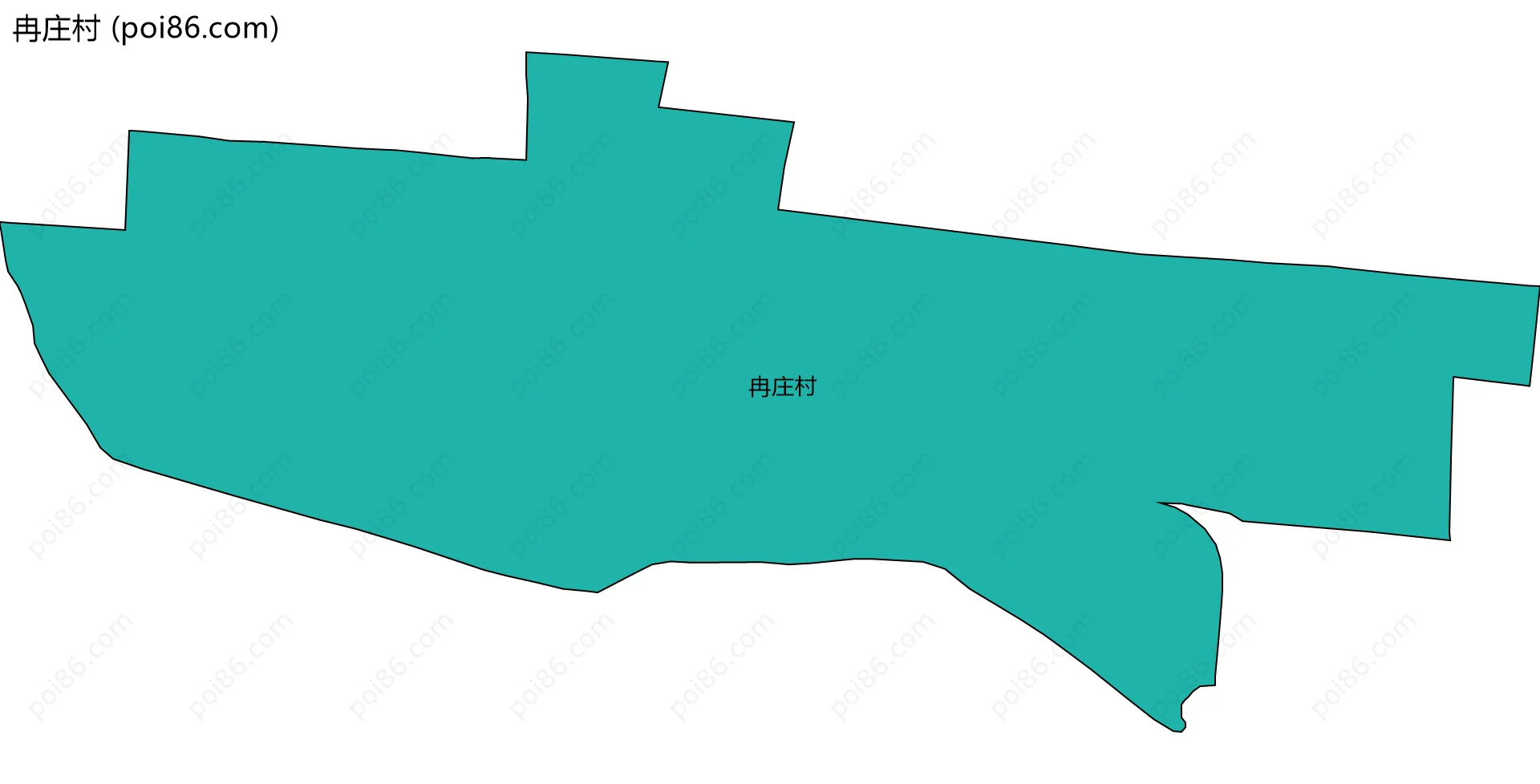 冉庄村边界地图