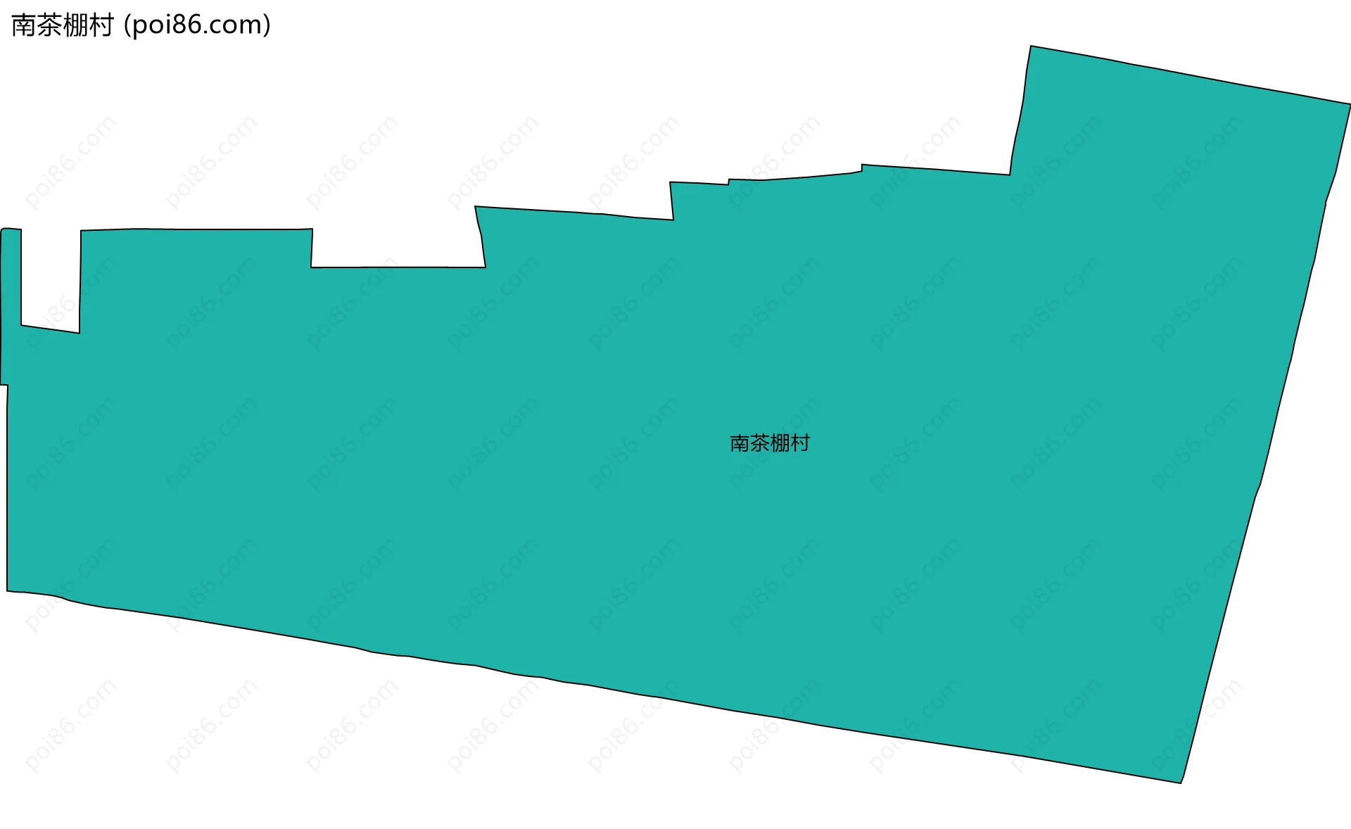 南茶棚村边界地图
