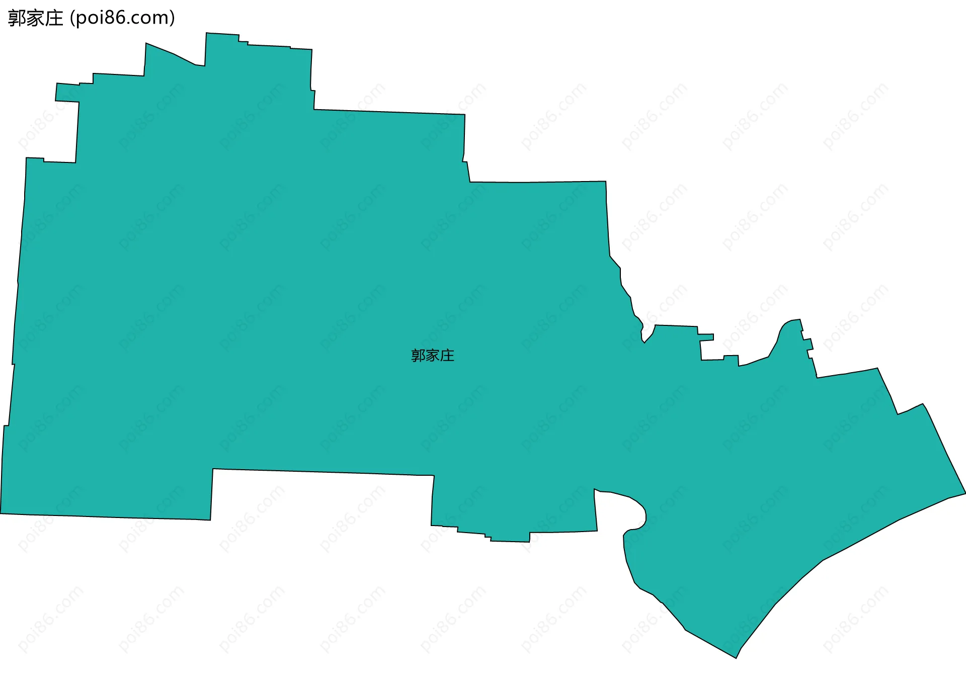 郭家庄边界地图