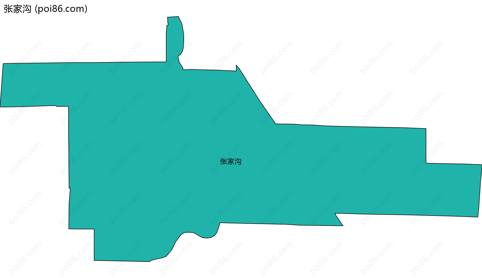 张家沟边界地图