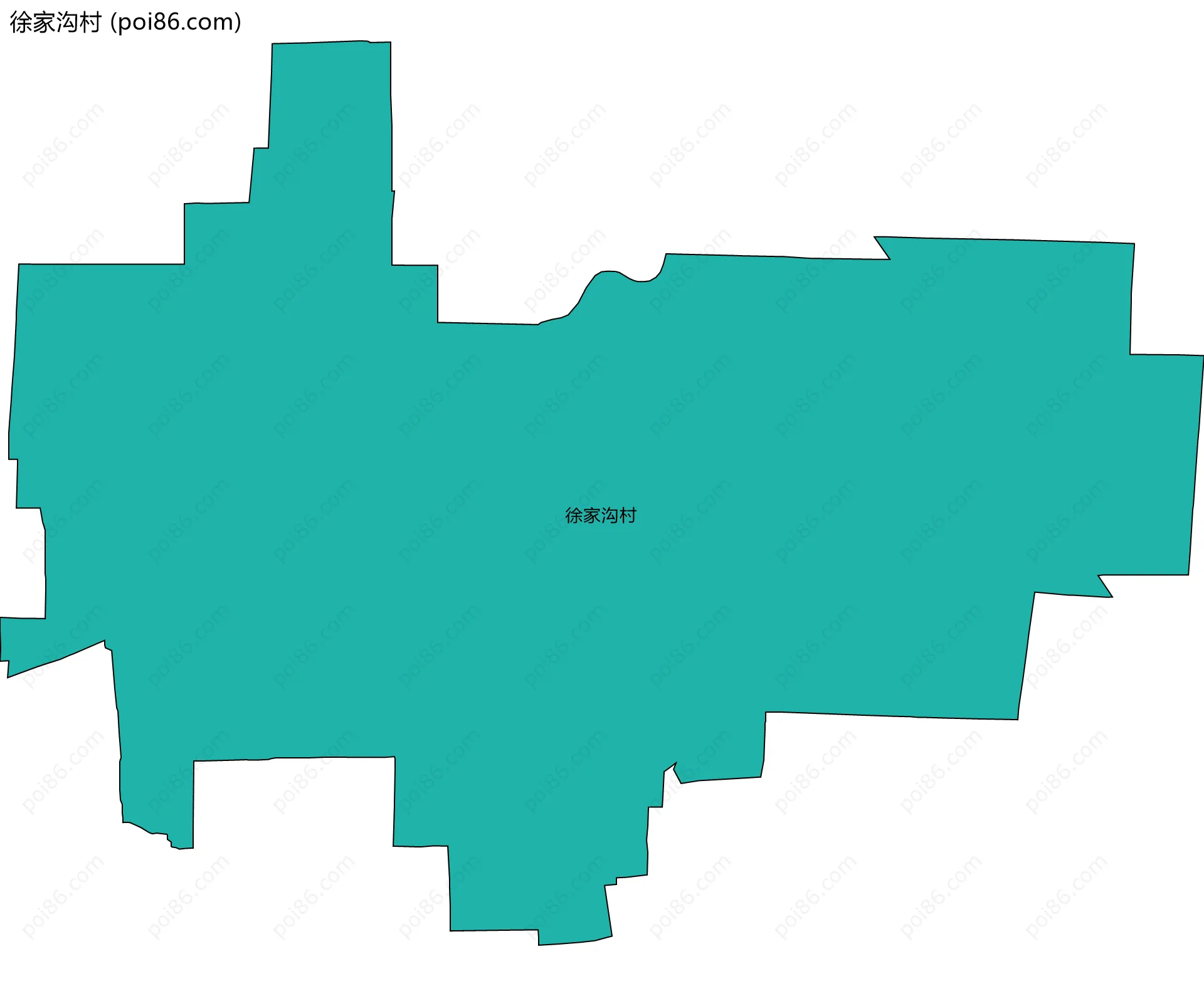 徐家沟村边界地图