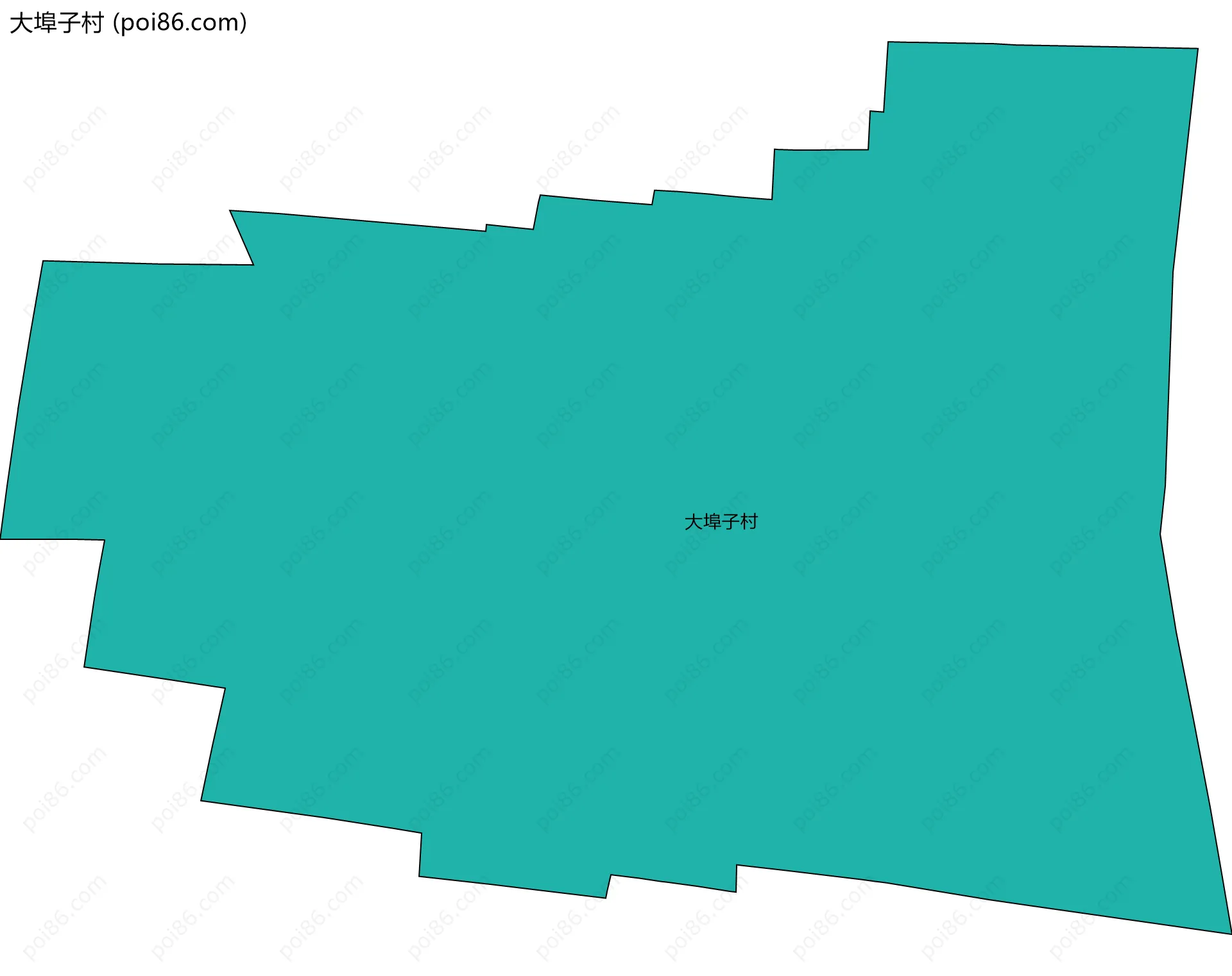 大埠子村边界地图
