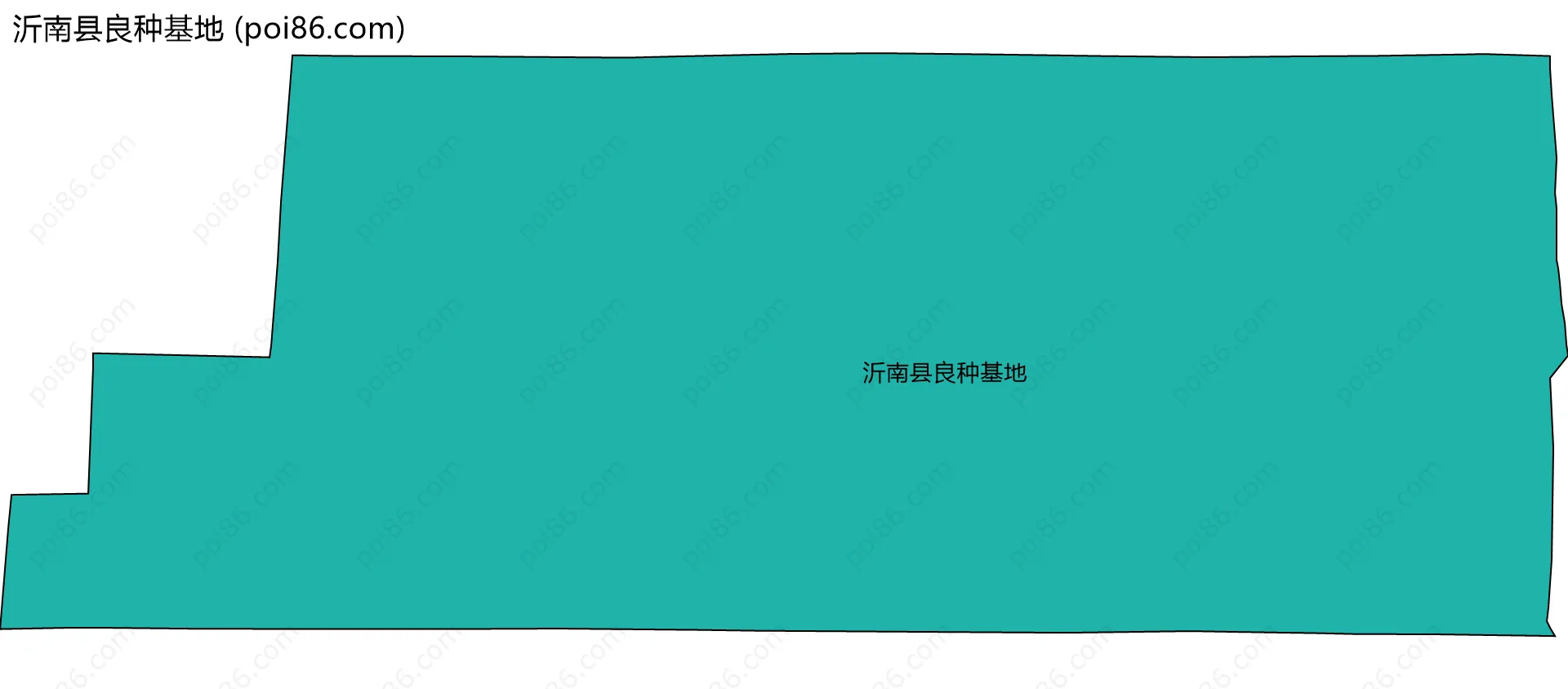 沂南县良种基地边界地图