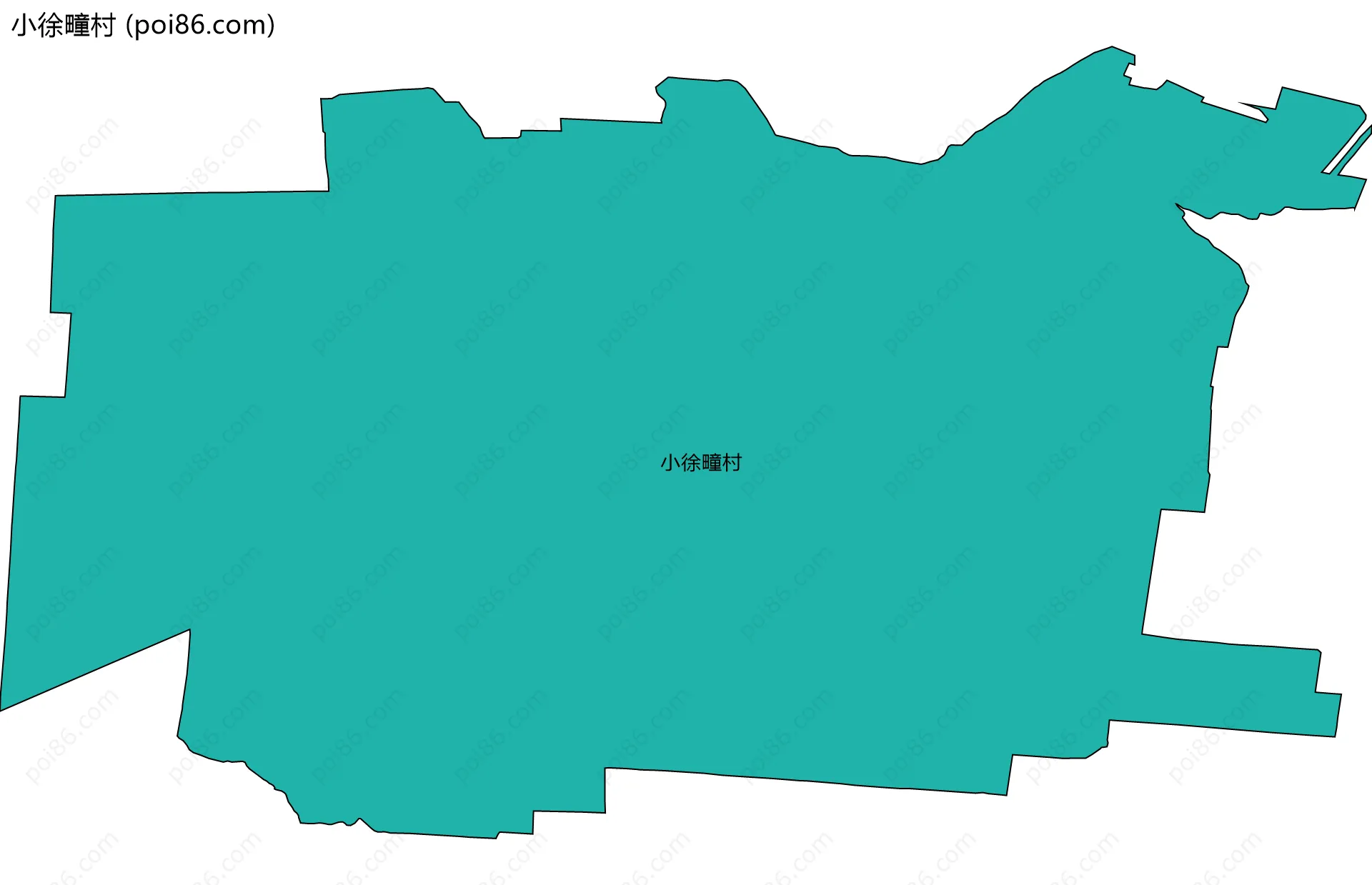 小徐疃村边界地图