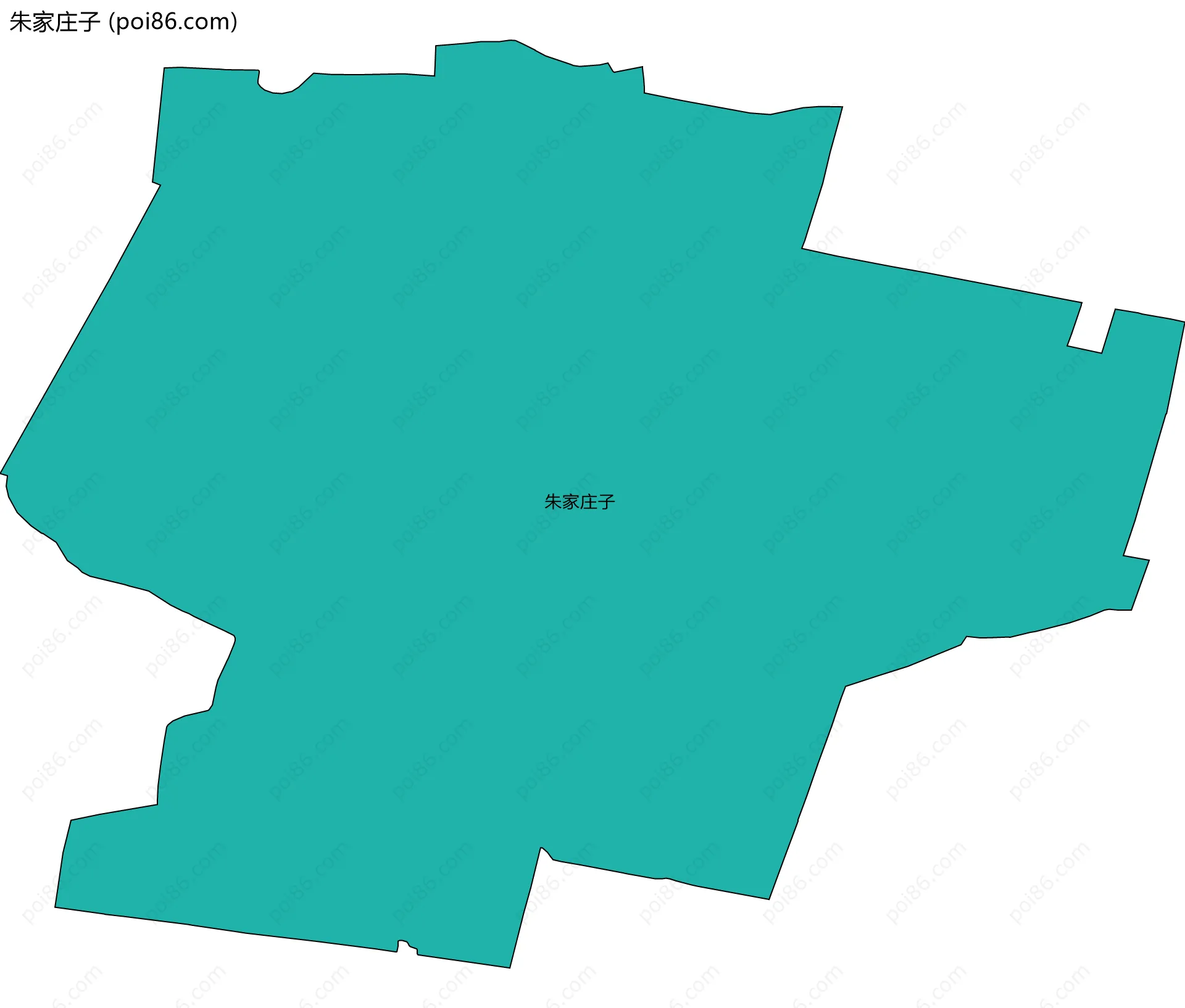 朱家庄子边界地图