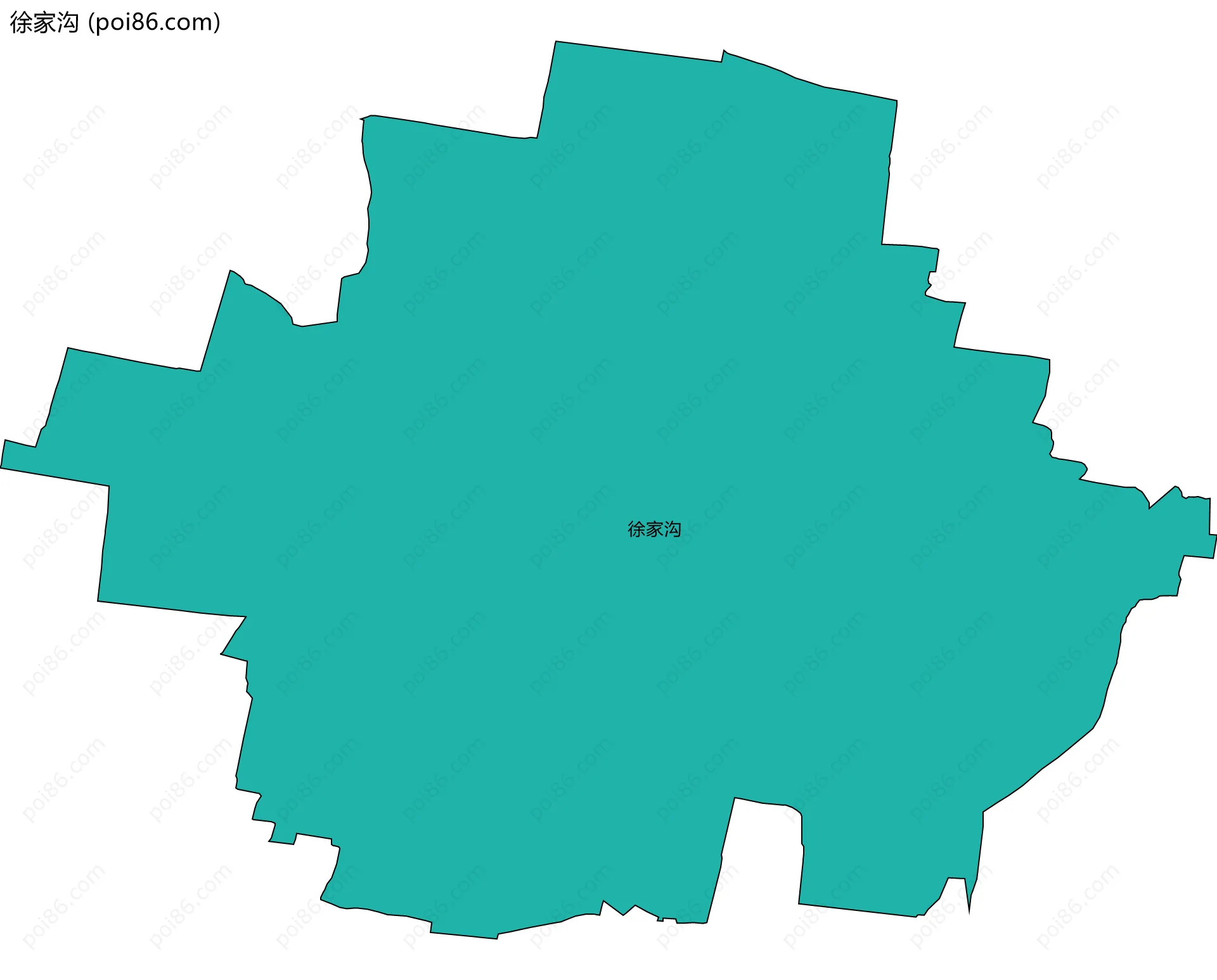 徐家沟边界地图