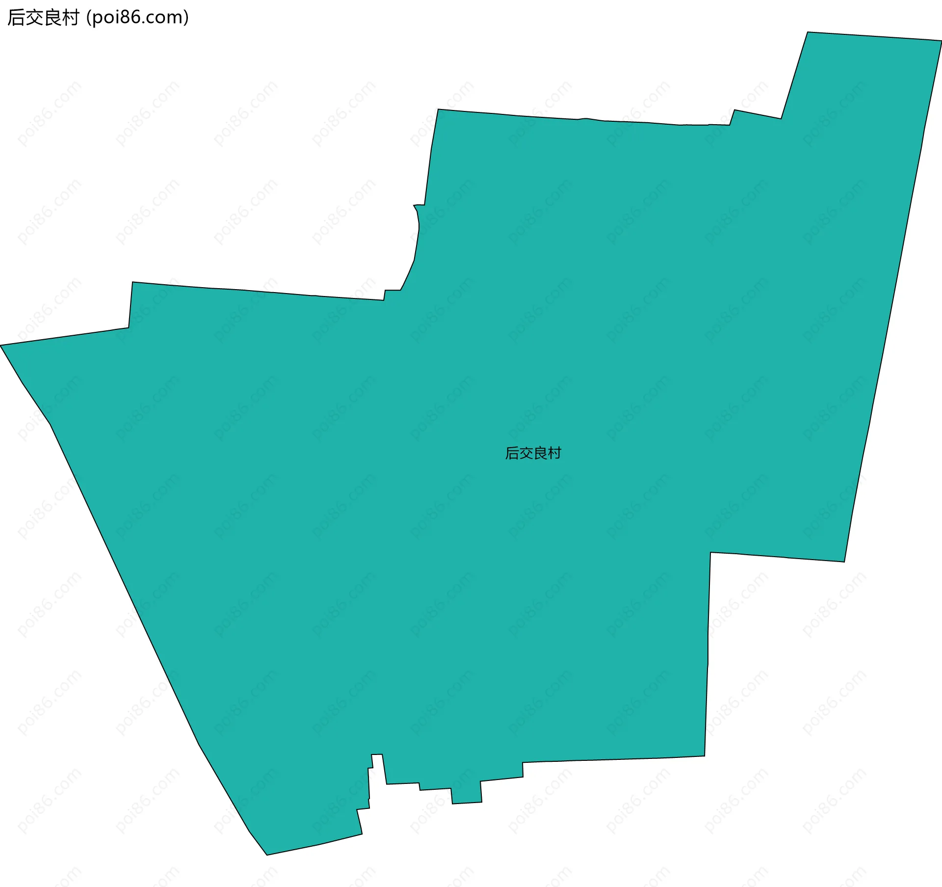后交良村边界地图