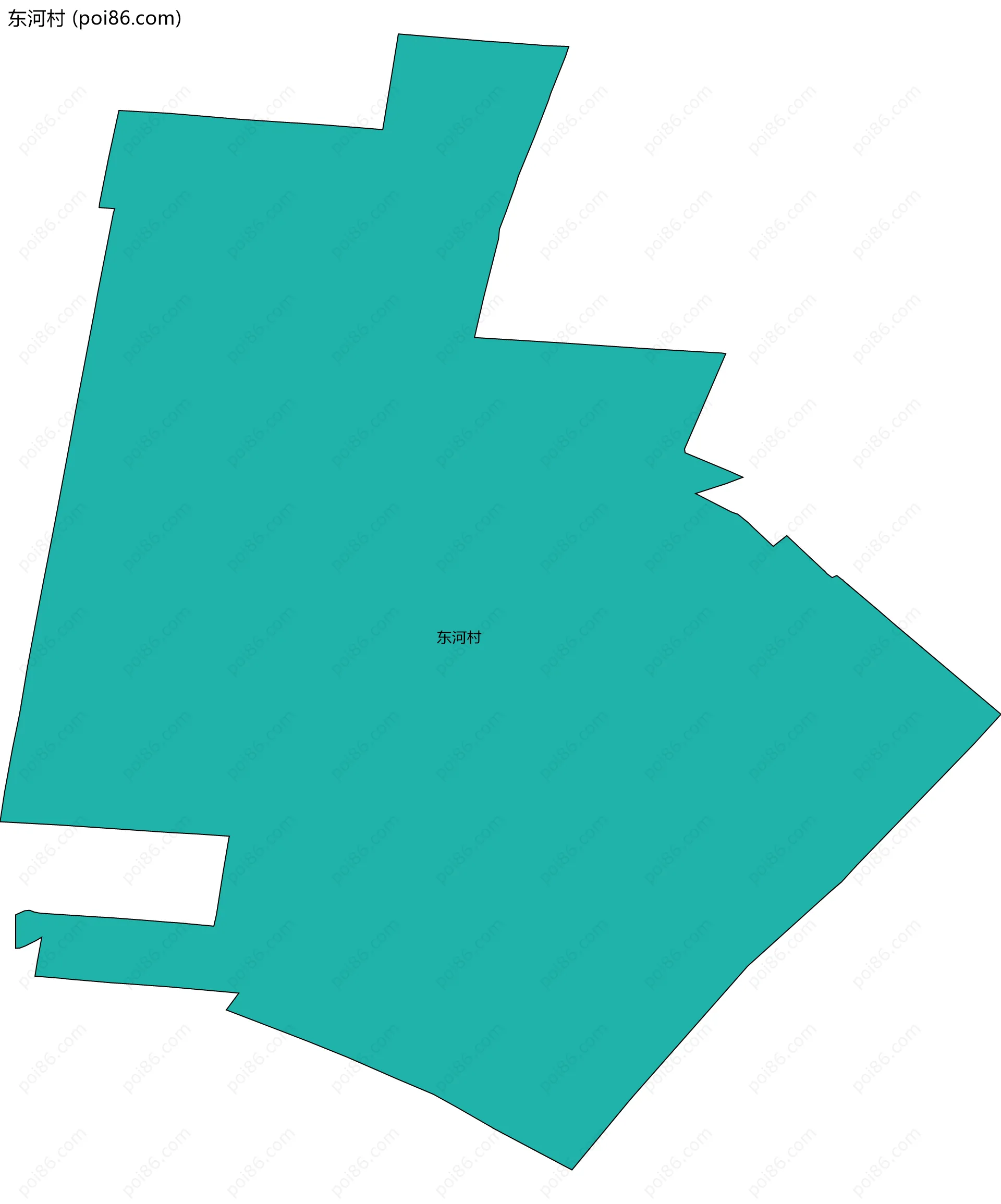 东河村边界地图