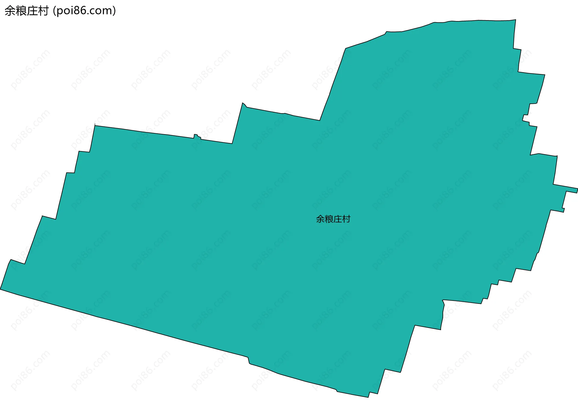 余粮庄村边界地图
