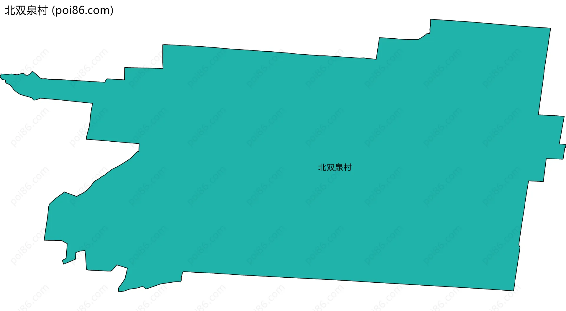 北双泉村边界地图