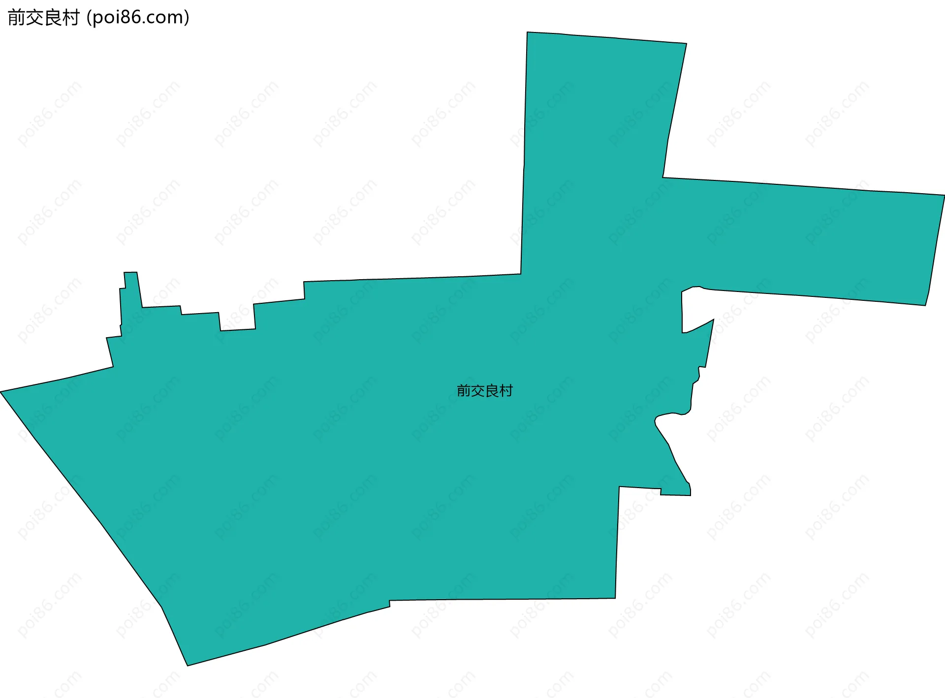 前交良村边界地图