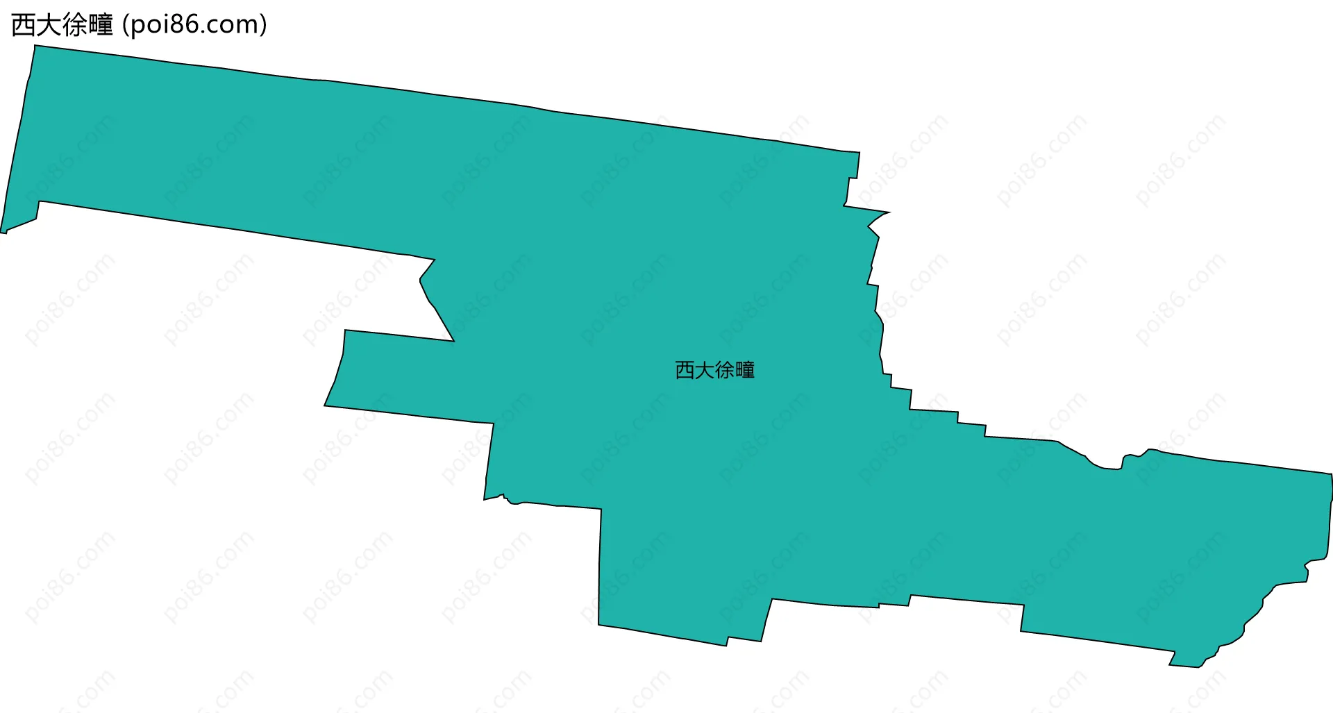 西大徐疃边界地图