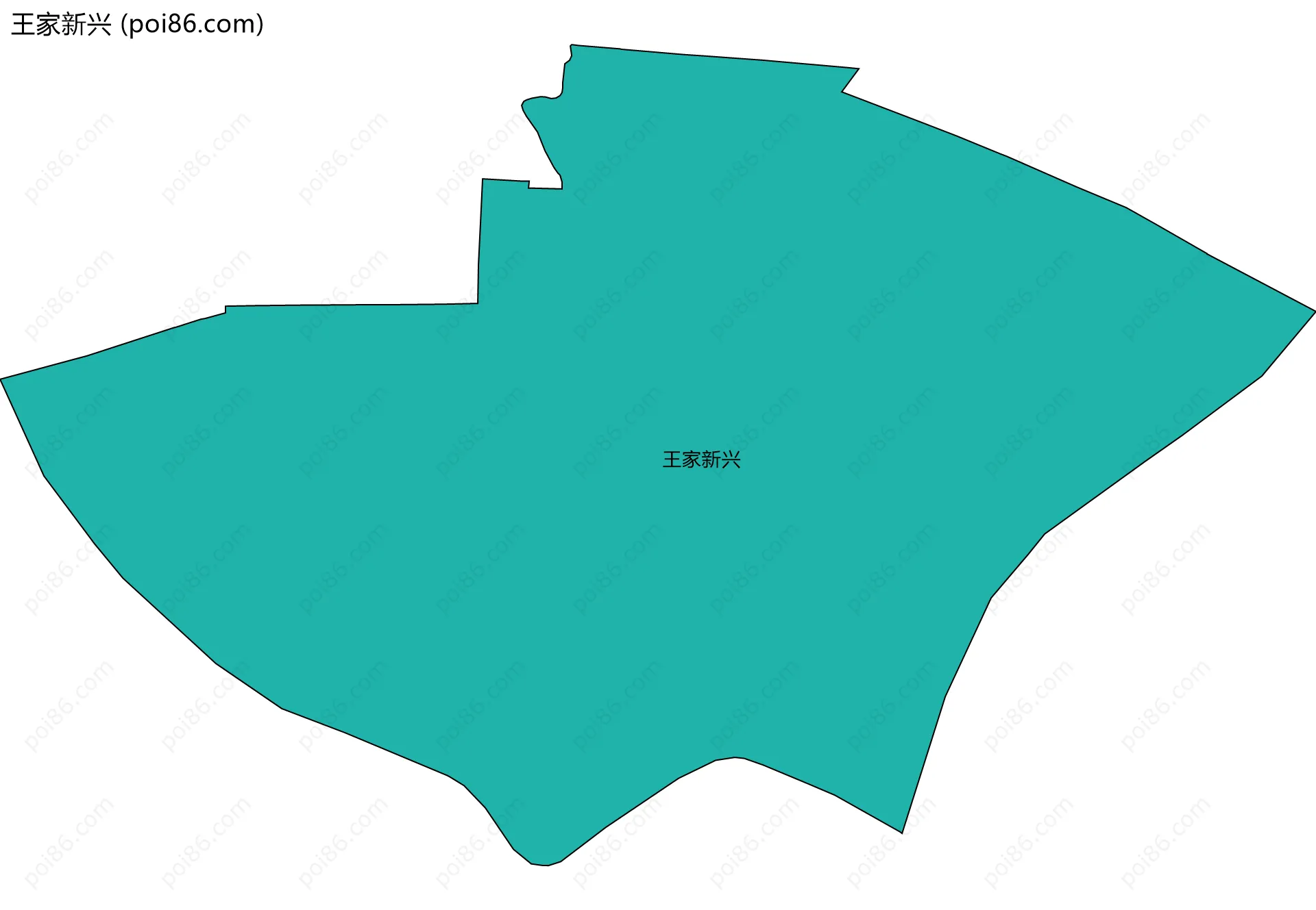 王家新兴边界地图