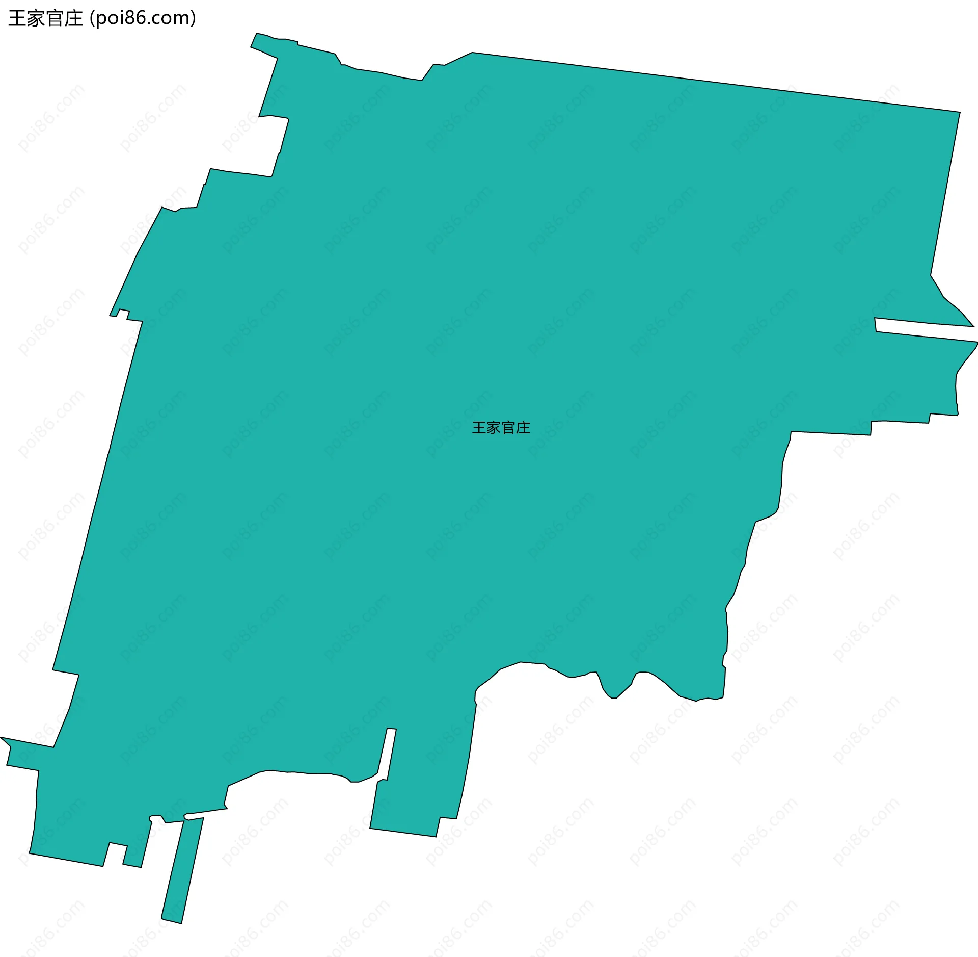 王家官庄边界地图
