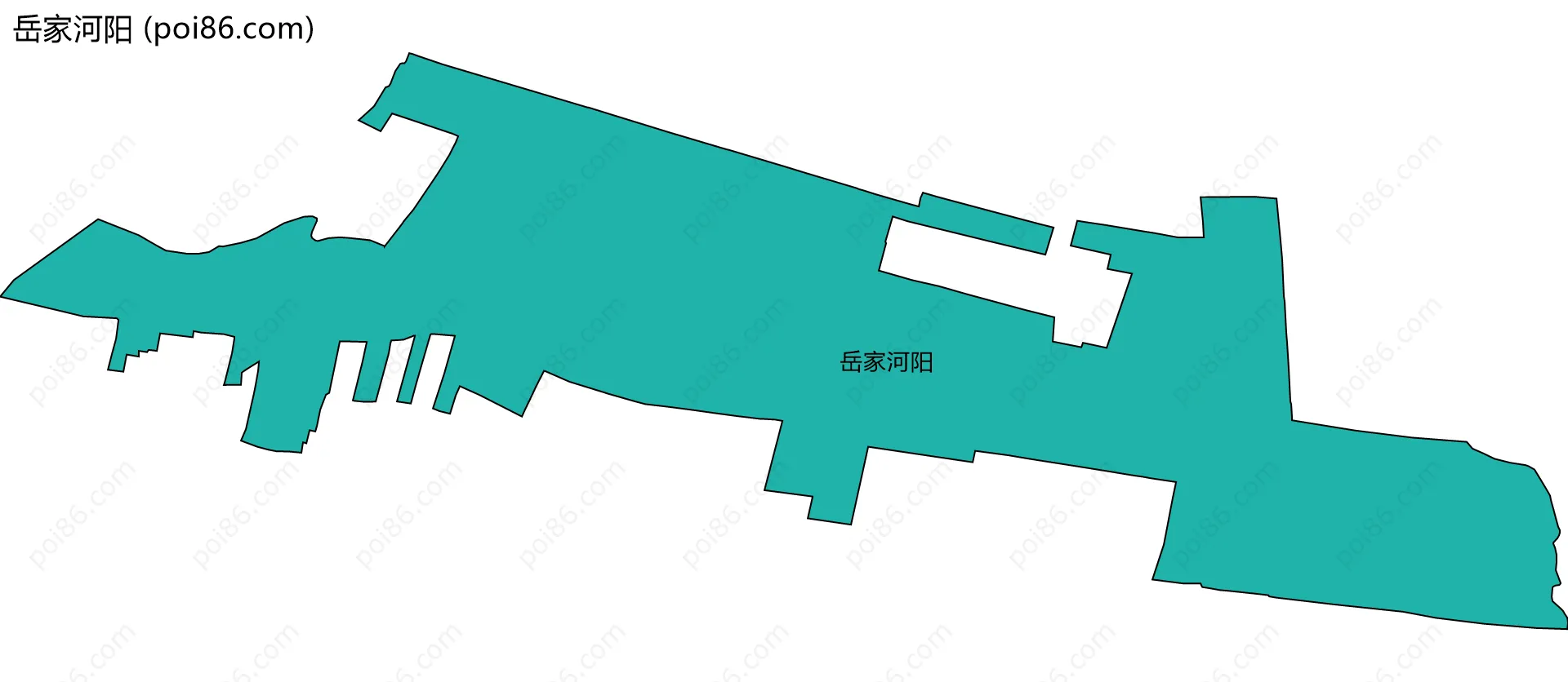 岳家河阳边界地图