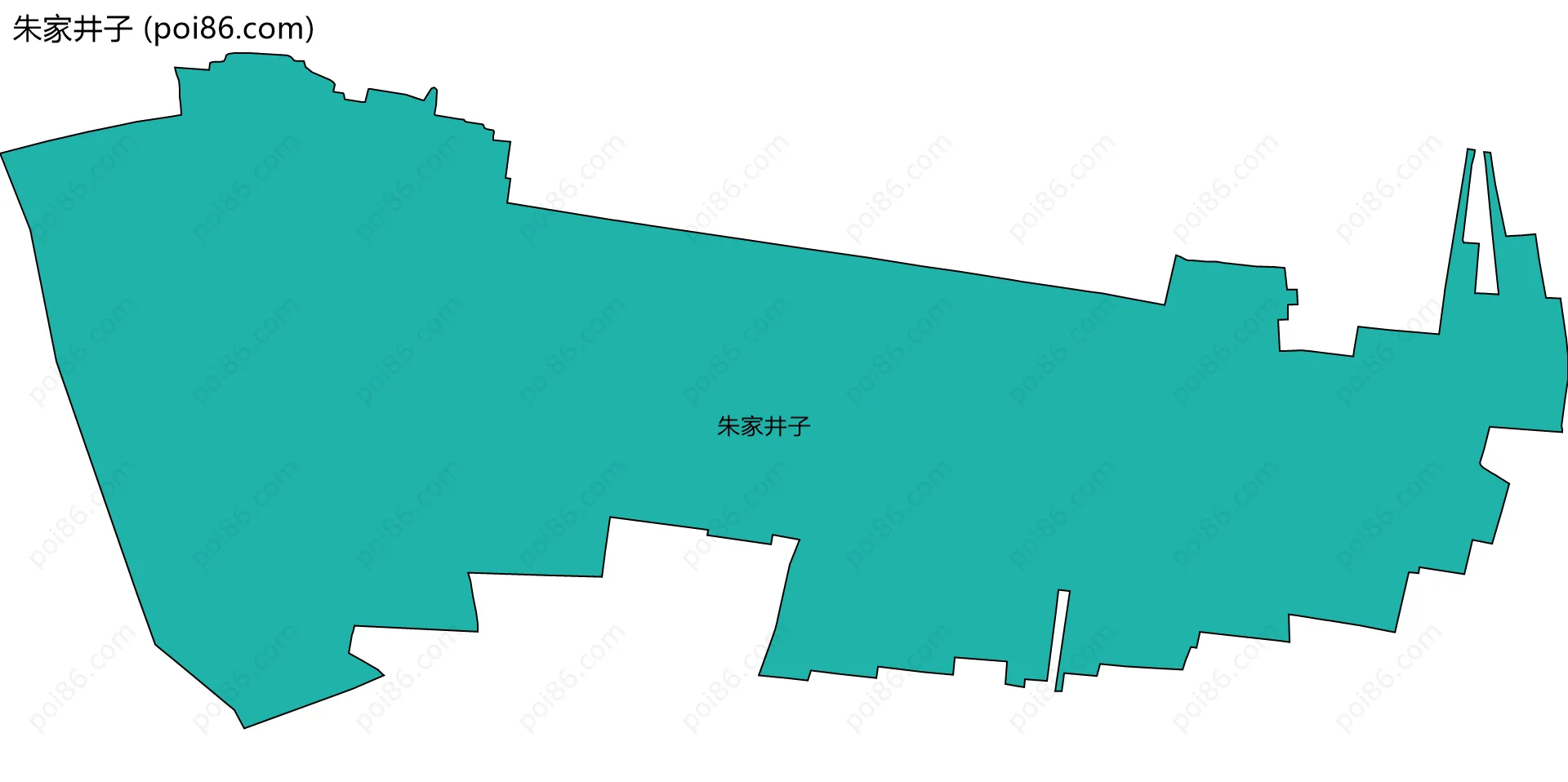 朱家井子边界地图