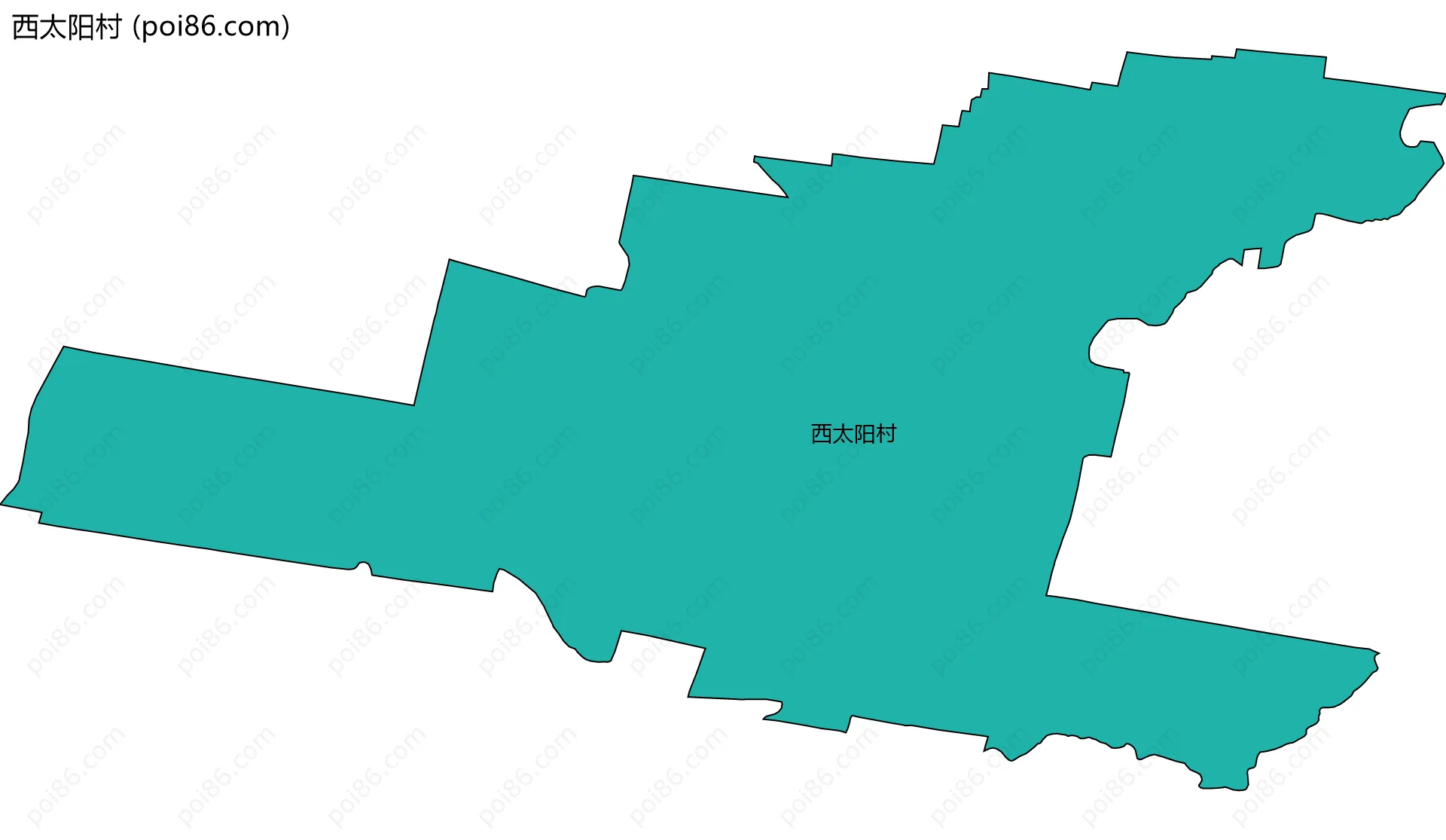 西太阳村边界地图