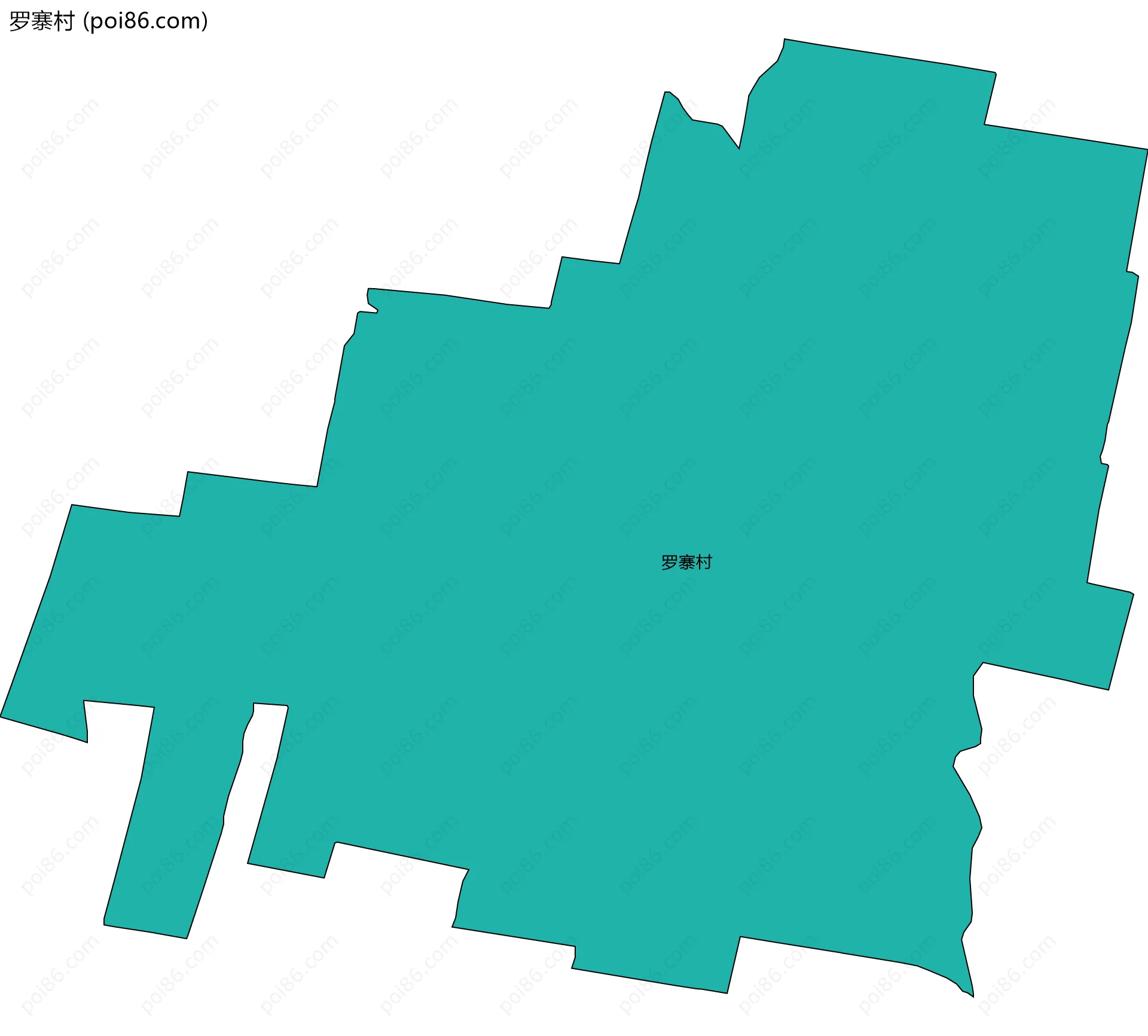 罗寨村边界地图
