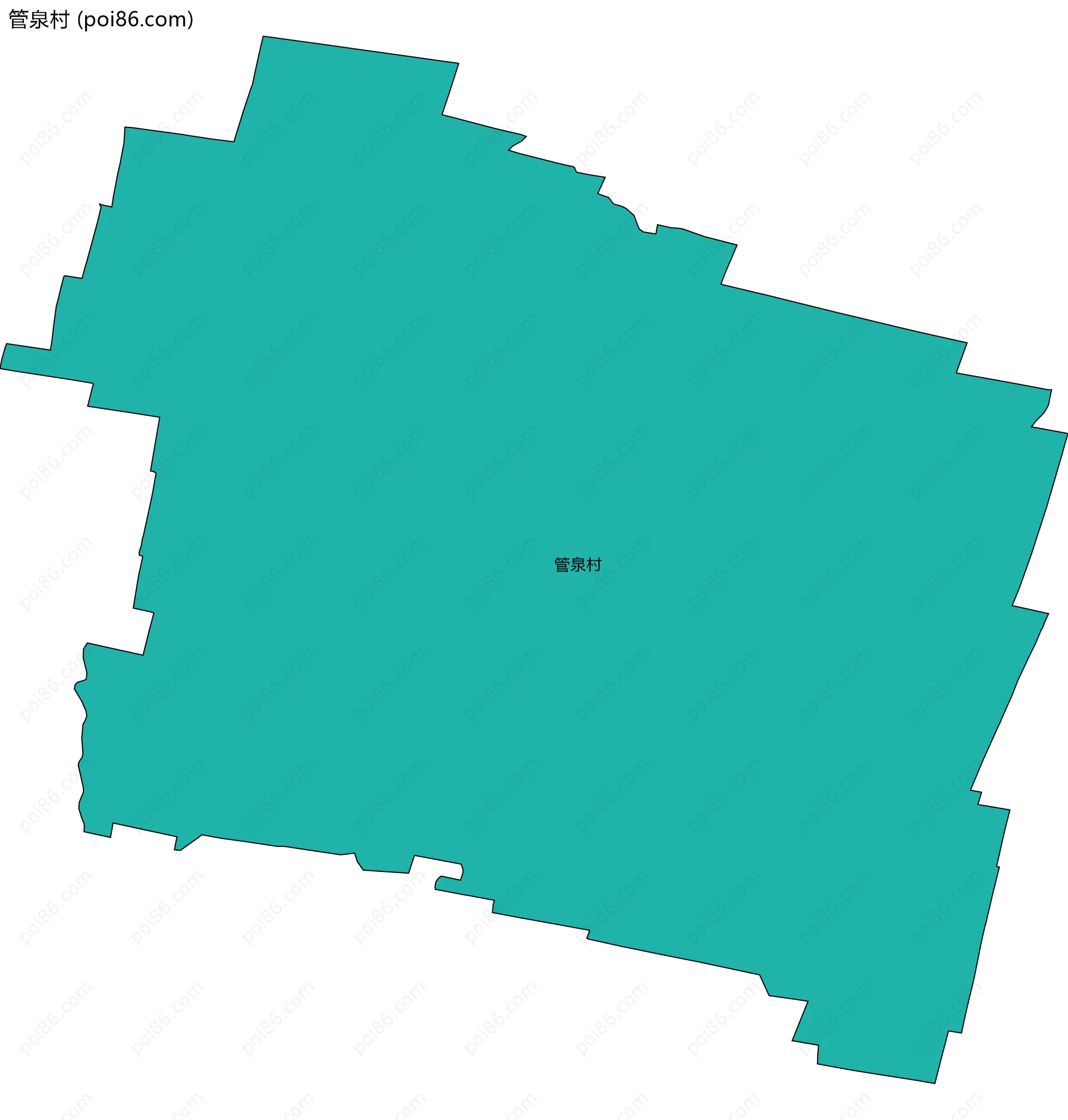 管泉村边界地图