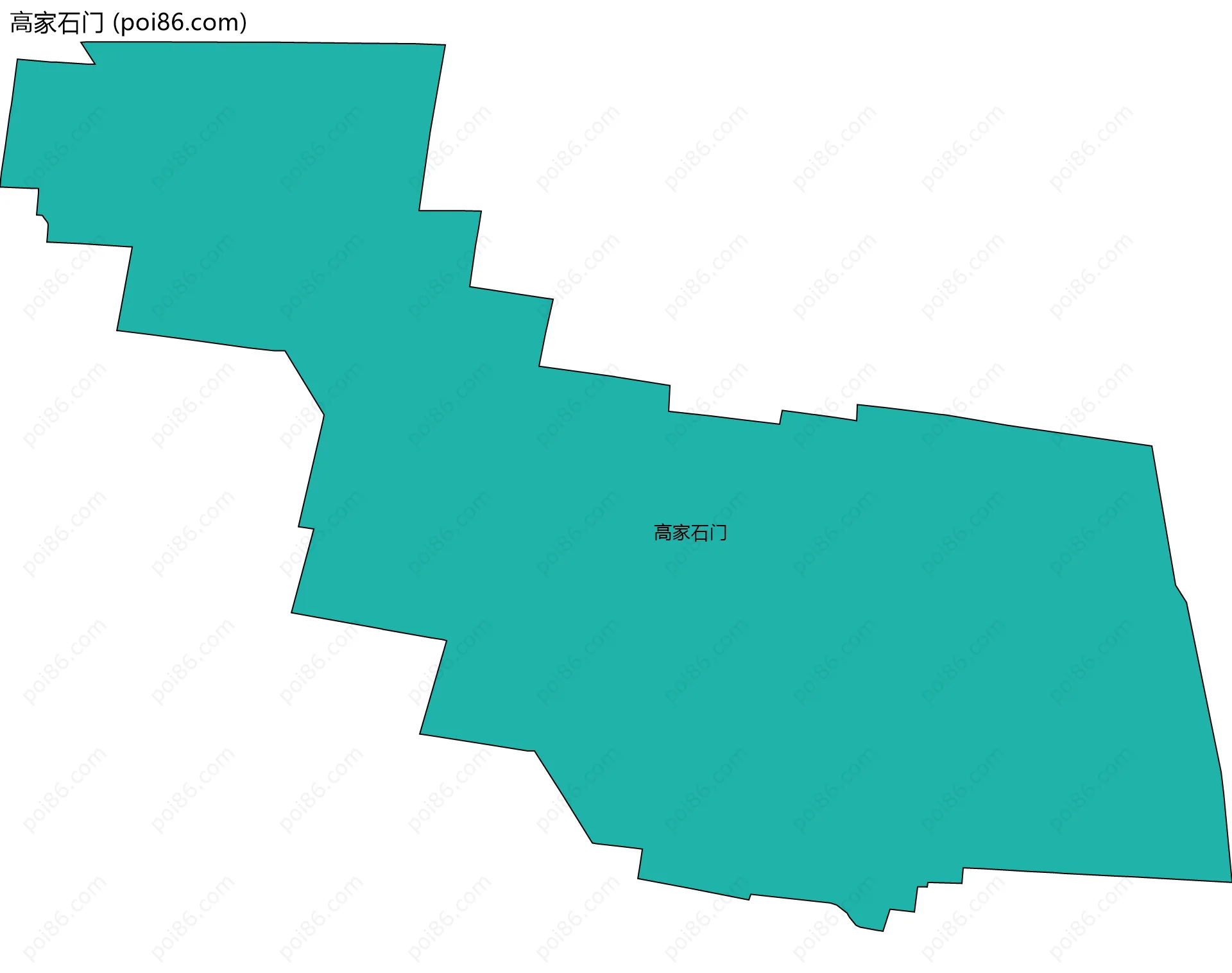 高家石门边界地图