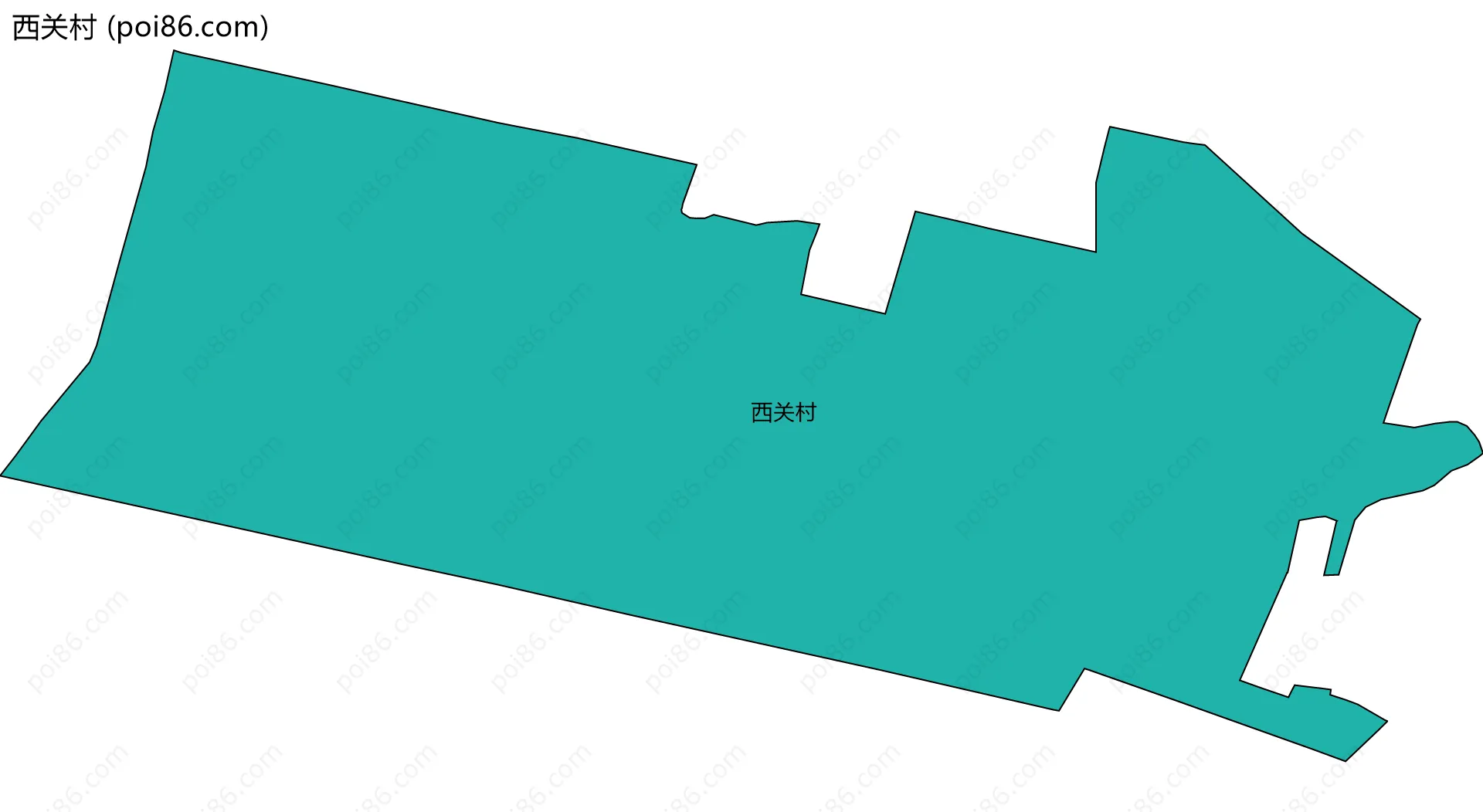西关村边界地图