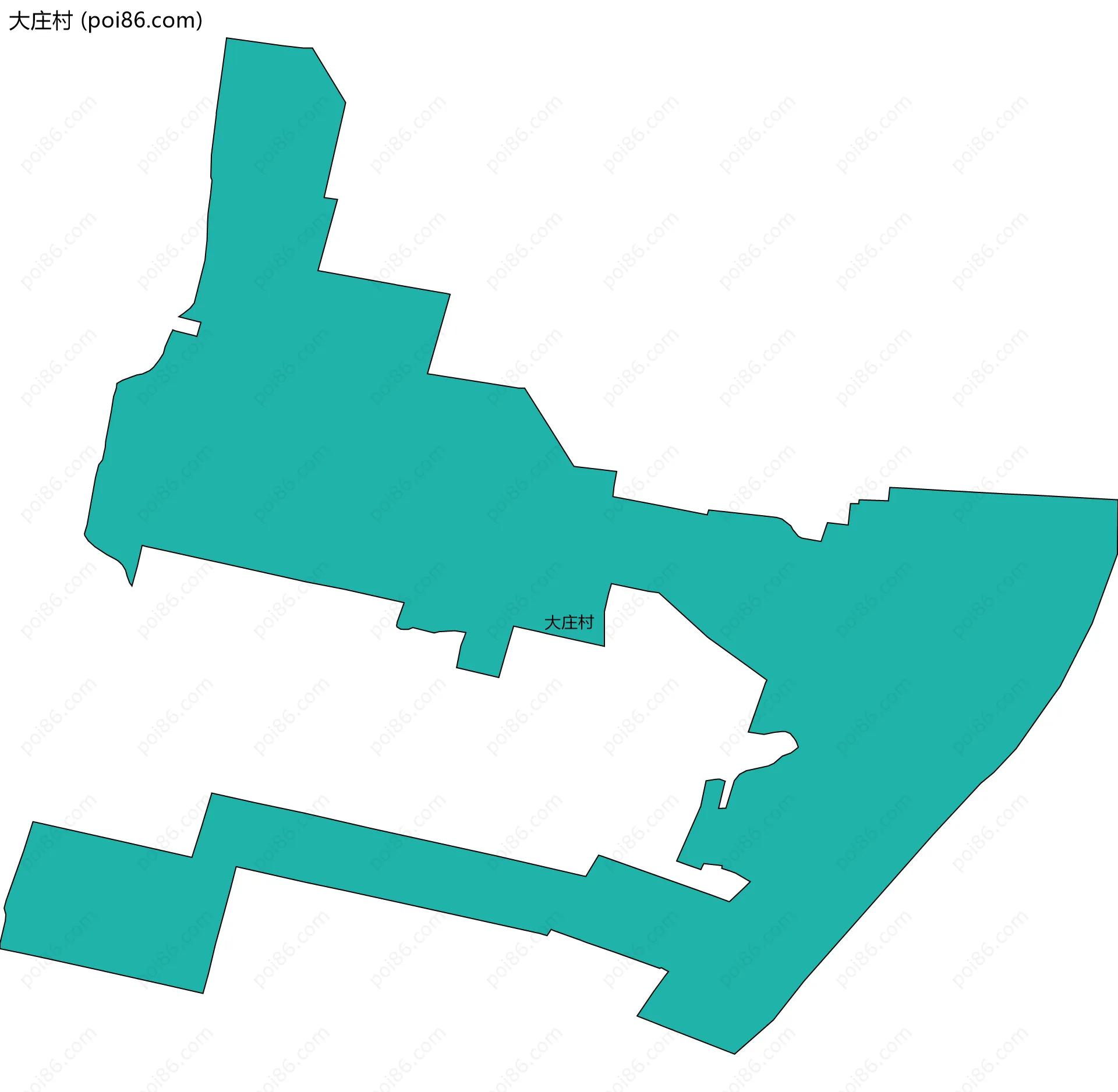 大庄村边界地图