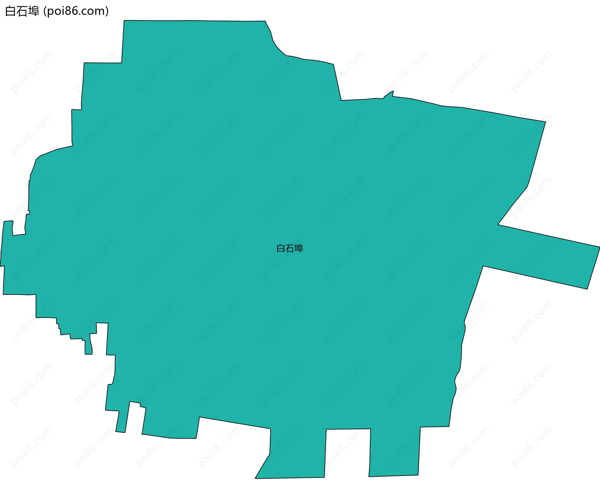 白石埠边界地图