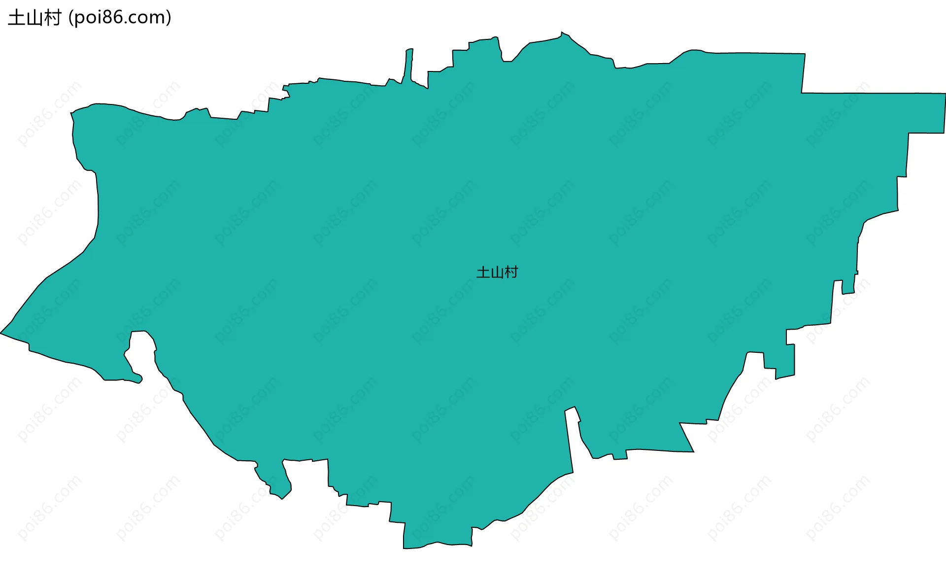 土山村边界地图