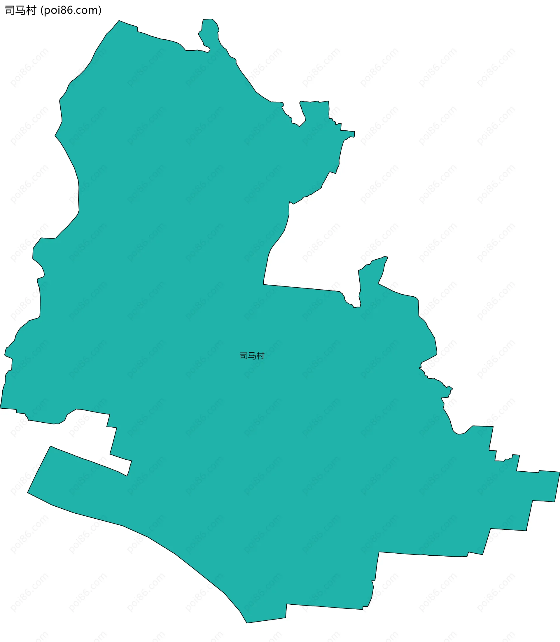 司马村边界地图