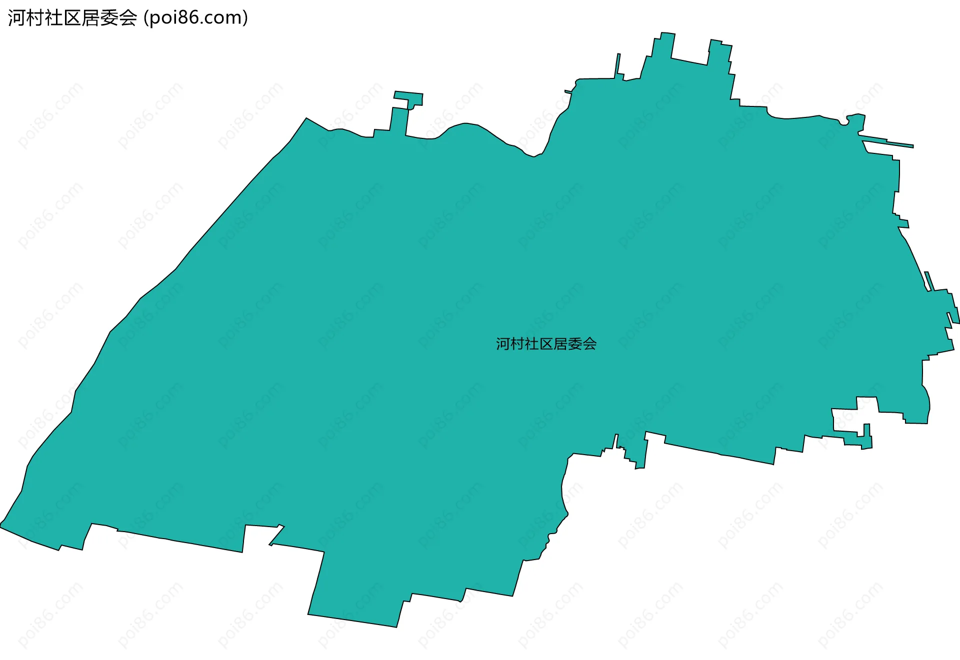 河村社区居委会边界地图