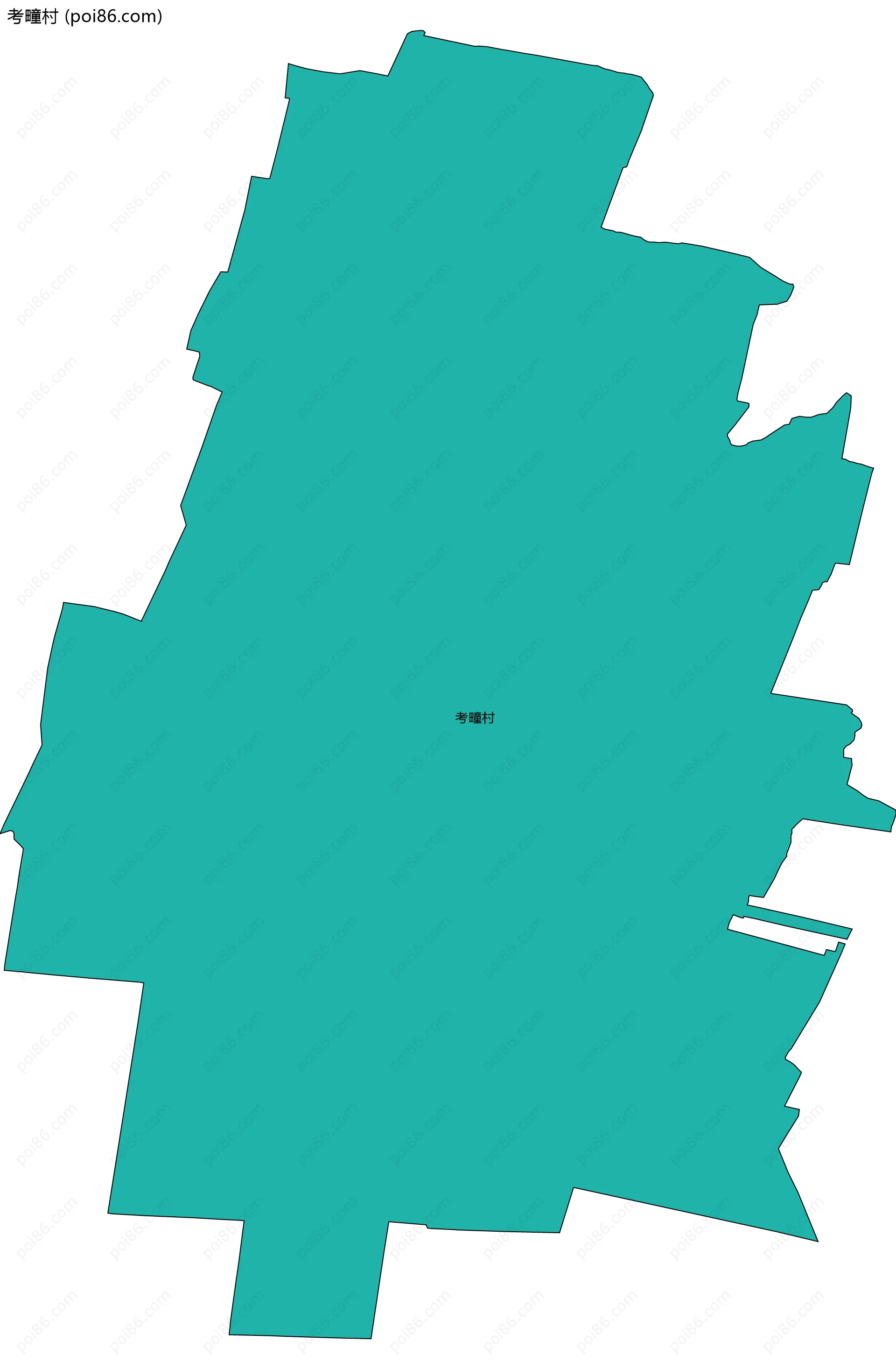考疃村边界地图