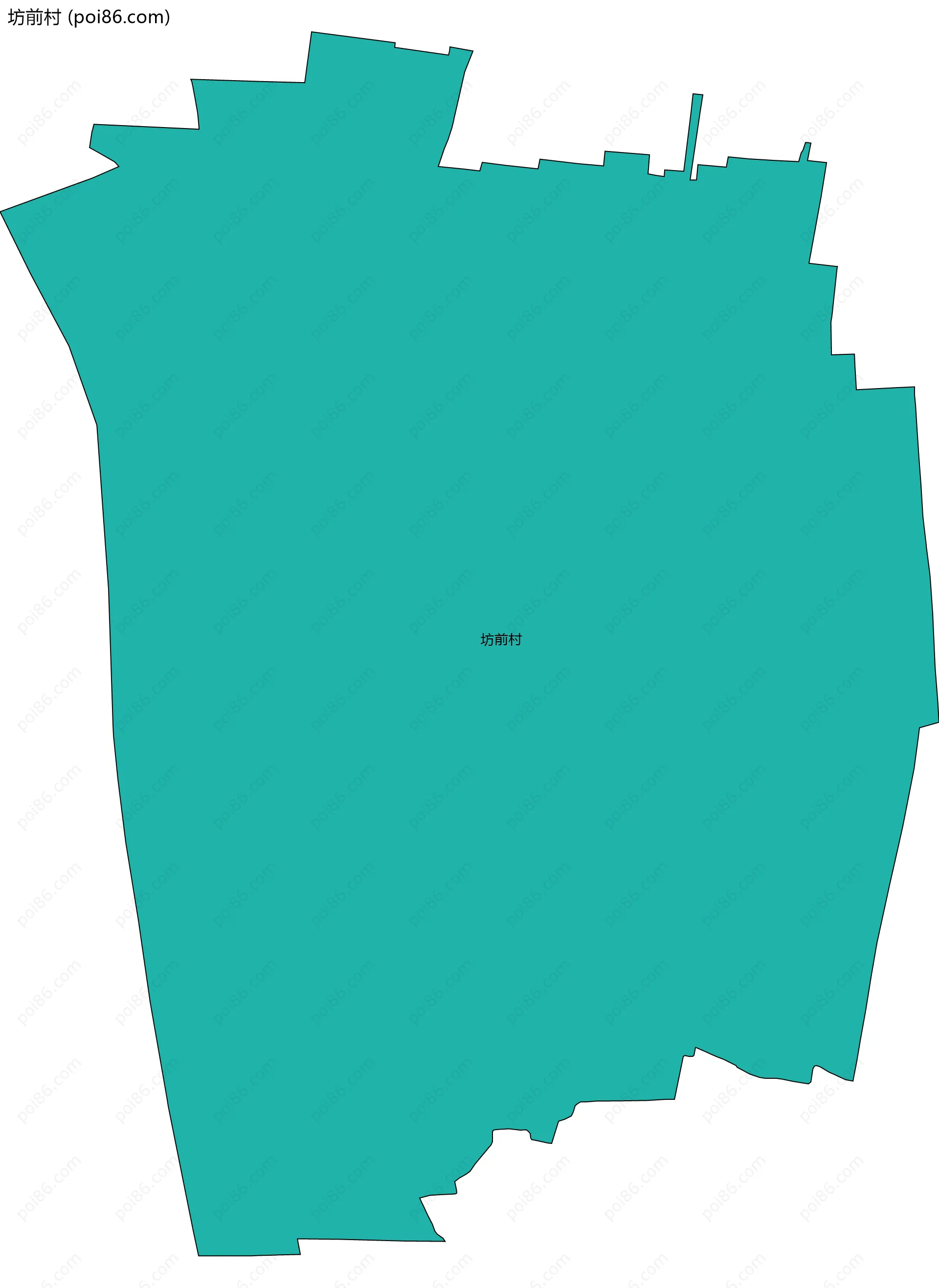 坊前村边界地图