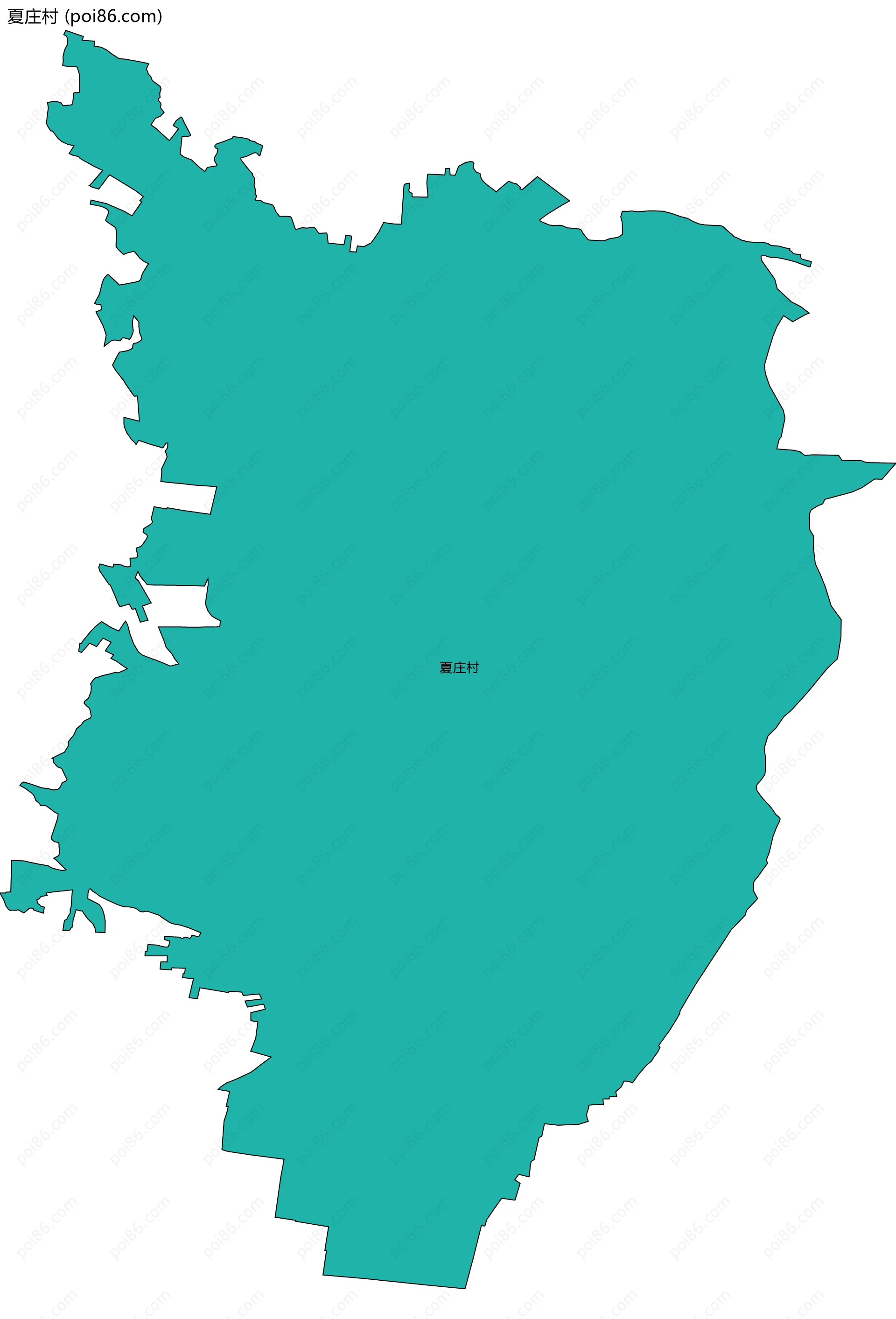 夏庄村边界地图