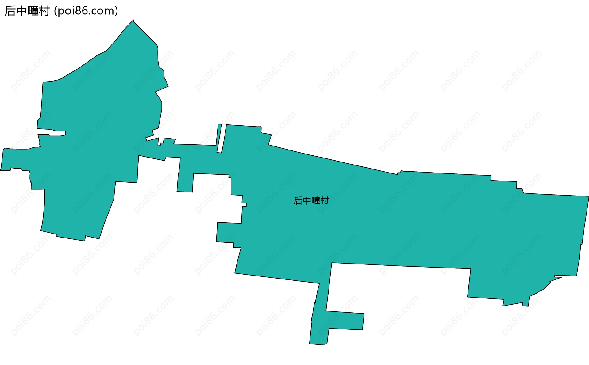 后中疃村边界地图